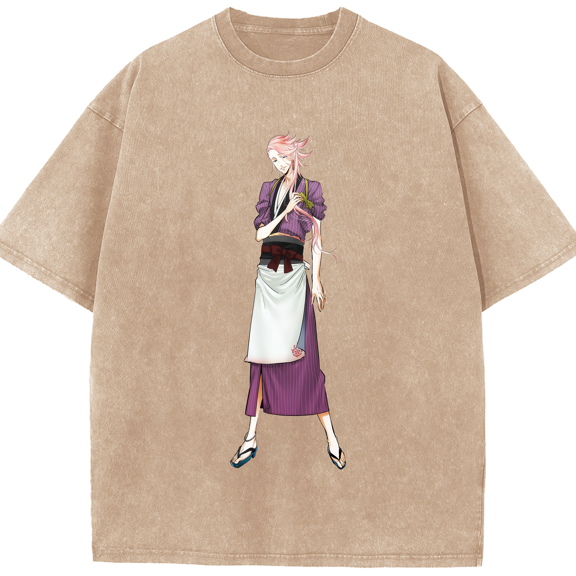 （画像用） 刀剣乱舞 Touken Ranbu 綿100% ヴィンテージ風 半袖Tシャツ（フロントプリント）