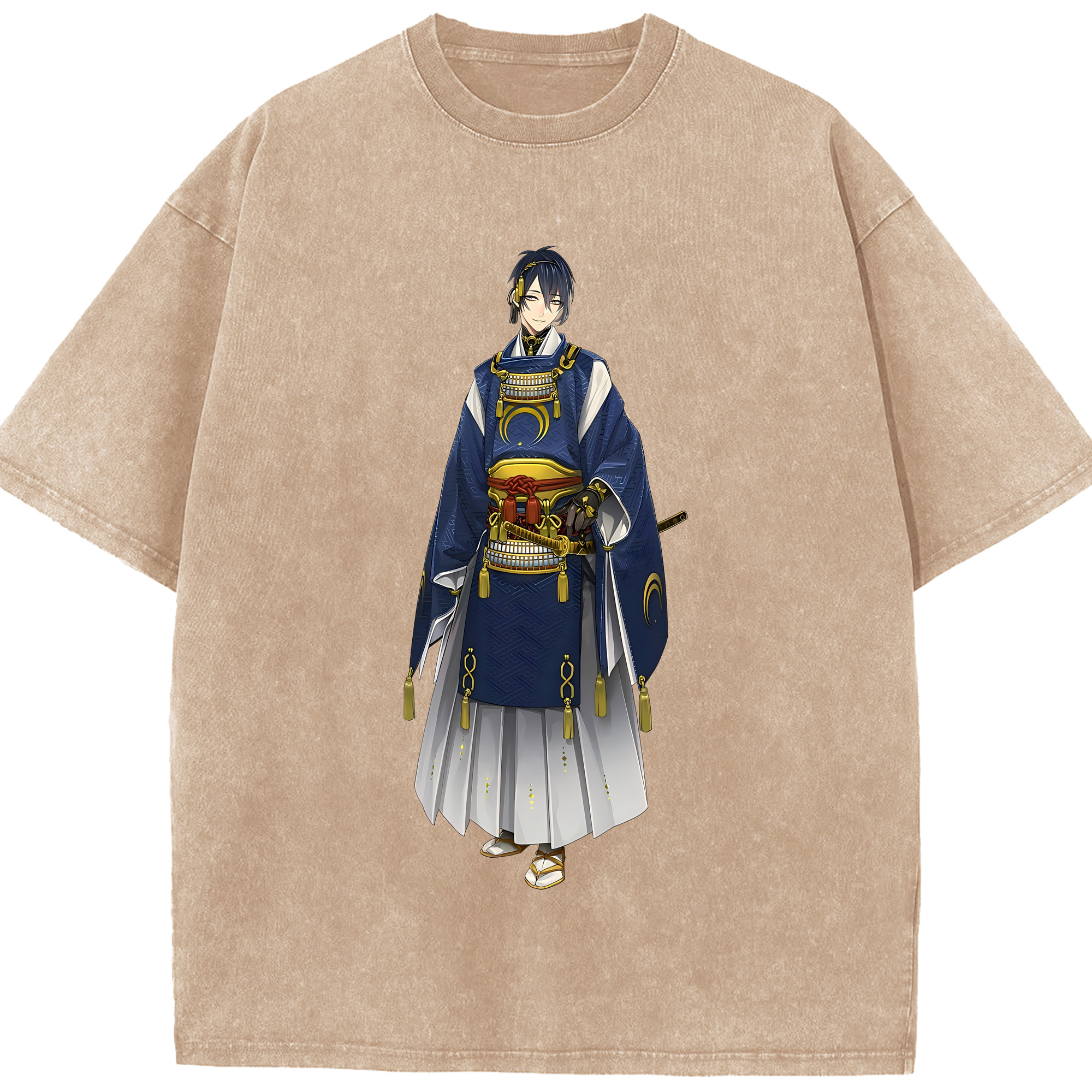 （画像用） 刀剣乱舞 Touken Ranbu 綿100% ヴィンテージ風 半袖Tシャツ（フロントプリント）