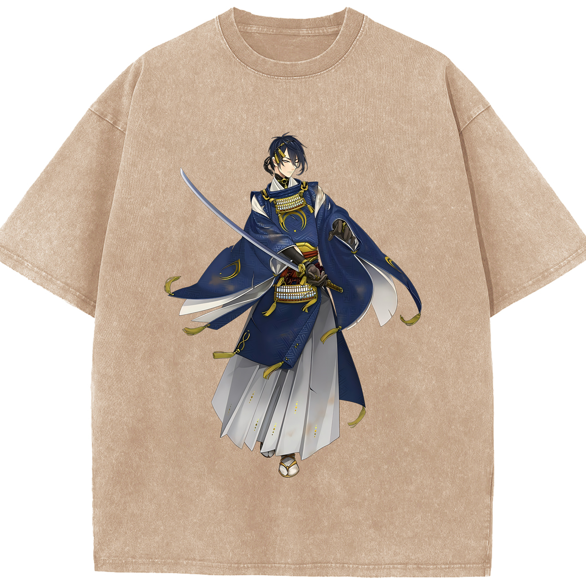 （画像用） 刀剣乱舞 Touken Ranbu 綿100% ヴィンテージ風 半袖Tシャツ（フロントプリント）