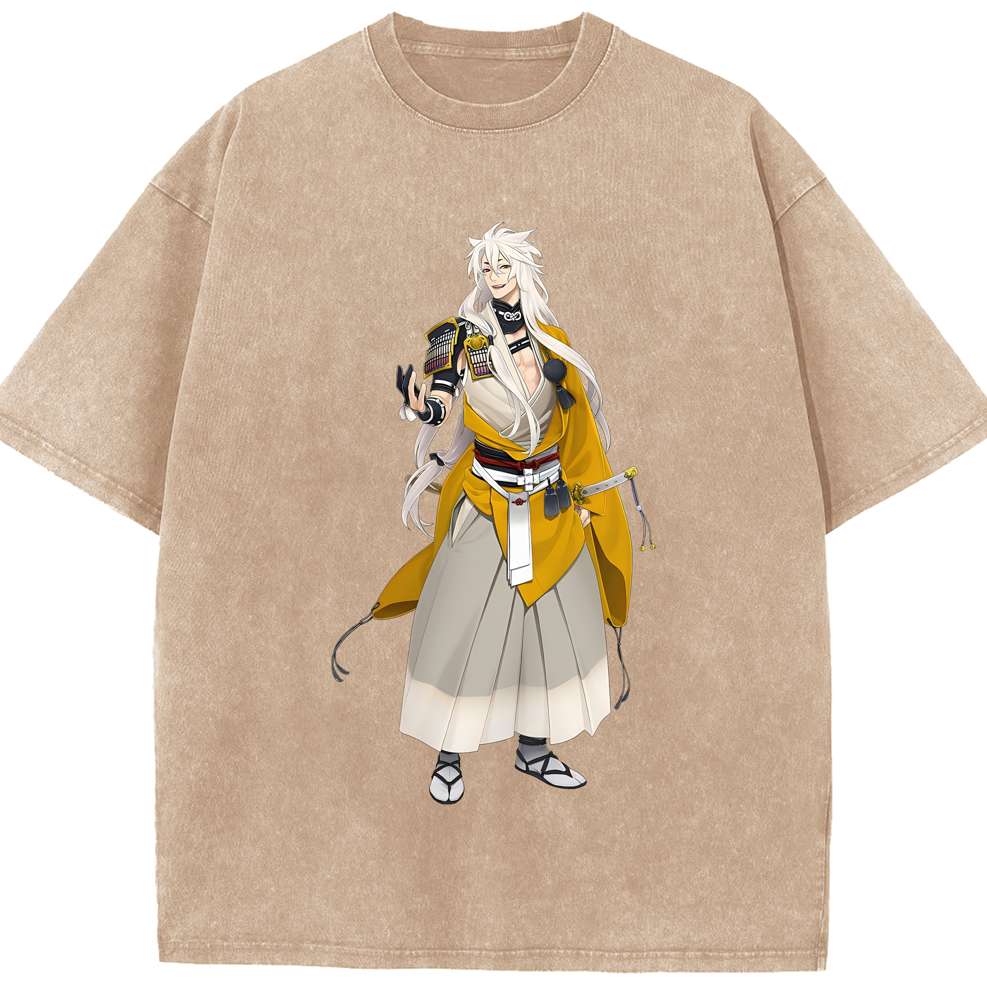 （画像用） 刀剣乱舞 Touken Ranbu 綿100% ヴィンテージ風 半袖Tシャツ（フロントプリント）