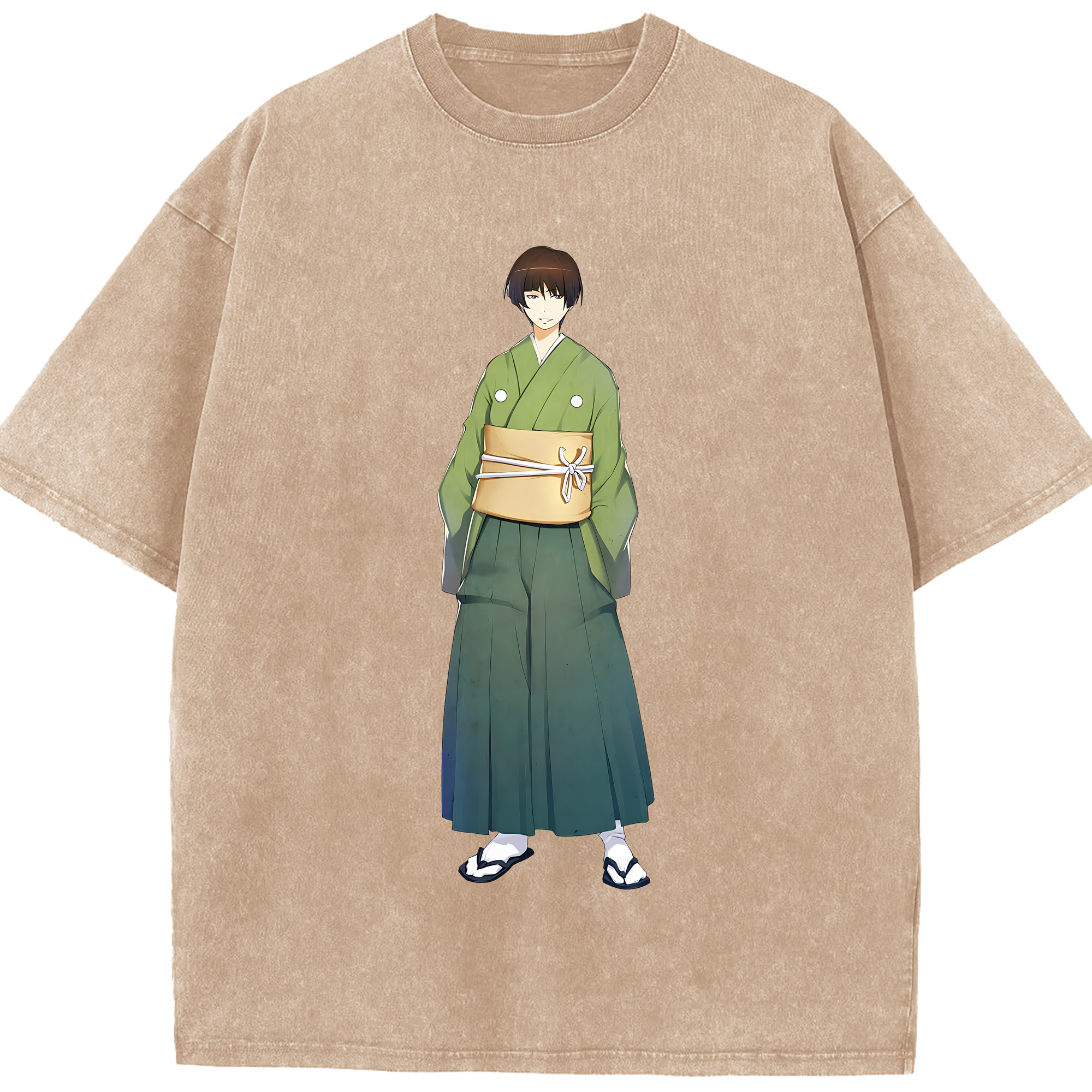 （画像用） 刀剣乱舞 Touken Ranbu 綿100% ヴィンテージ風 半袖Tシャツ（フロントプリント）