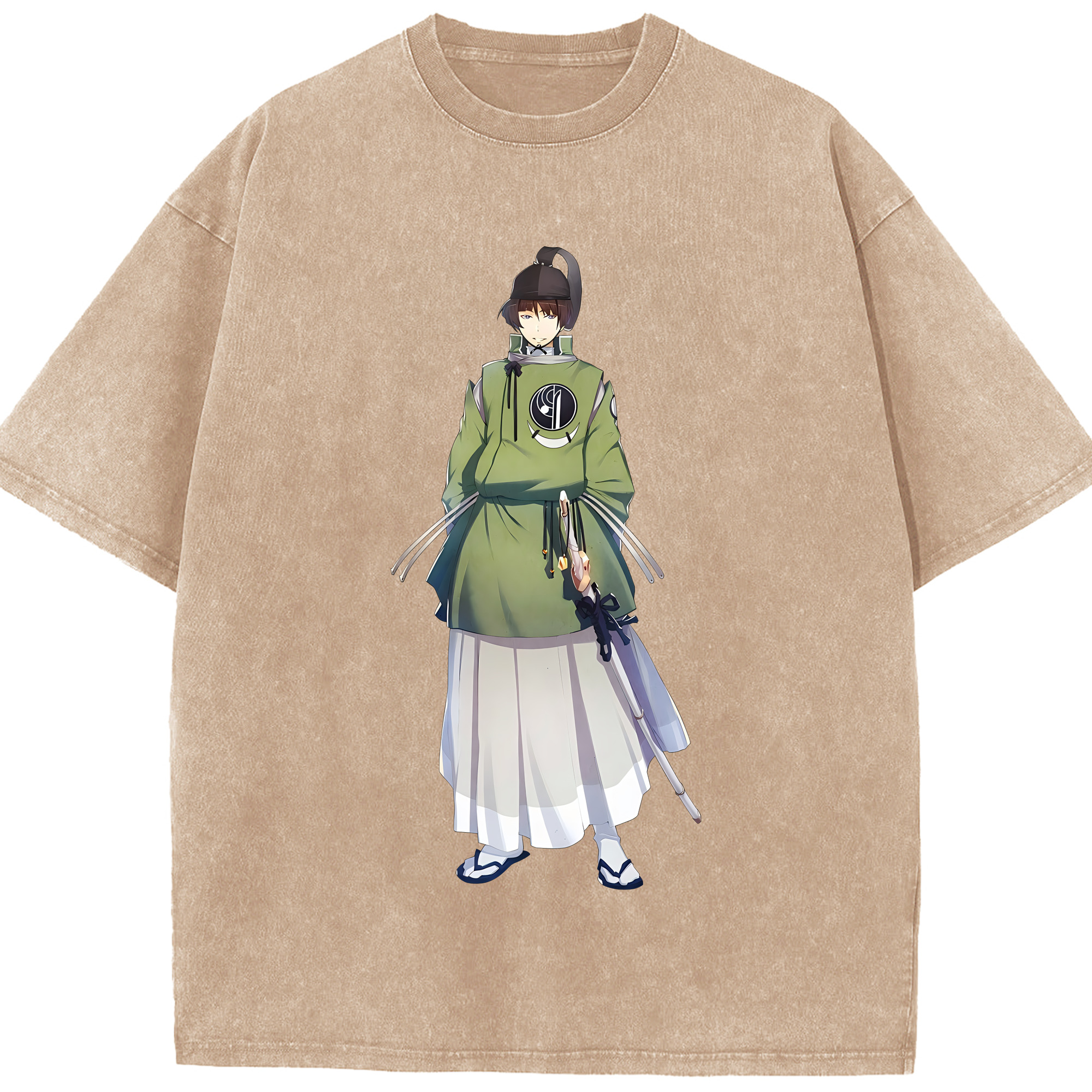 （画像用） 刀剣乱舞 Touken Ranbu 綿100% ヴィンテージ風 半袖Tシャツ（フロントプリント）
