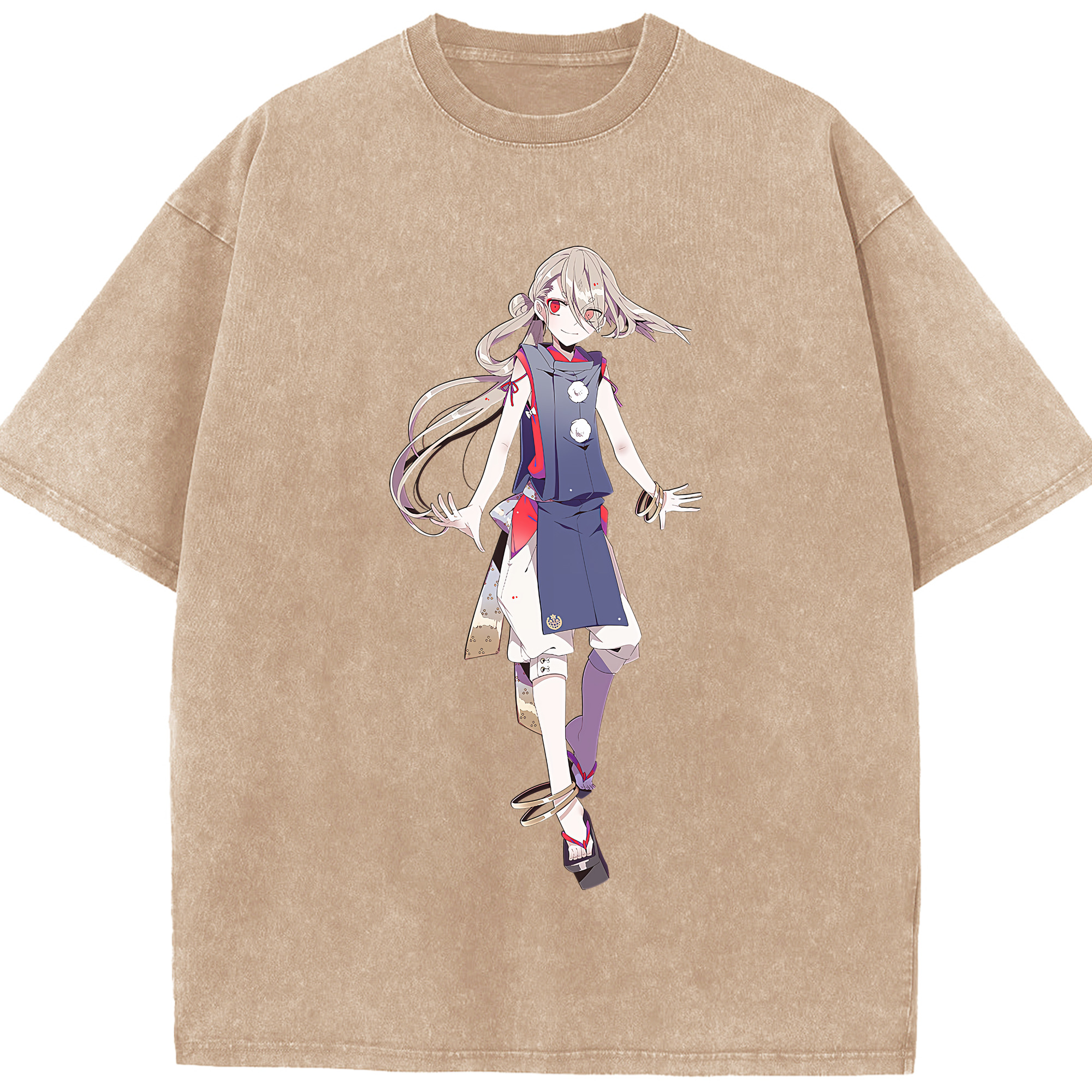 （画像用） 刀剣乱舞 Touken Ranbu 綿100% ヴィンテージ風 半袖Tシャツ（フロントプリント）