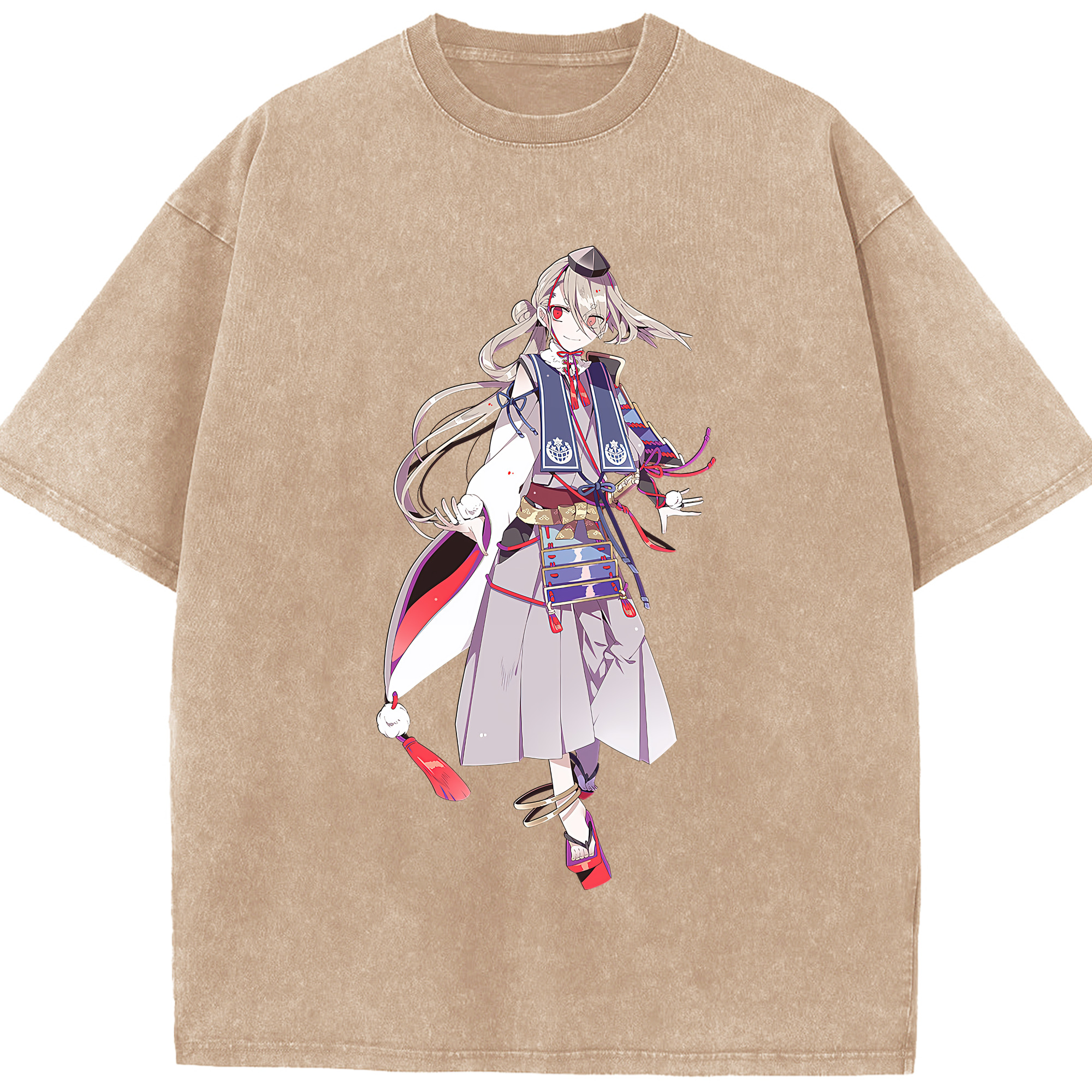 （画像用） 刀剣乱舞 Touken Ranbu 綿100% ヴィンテージ風 半袖Tシャツ（フロントプリント）