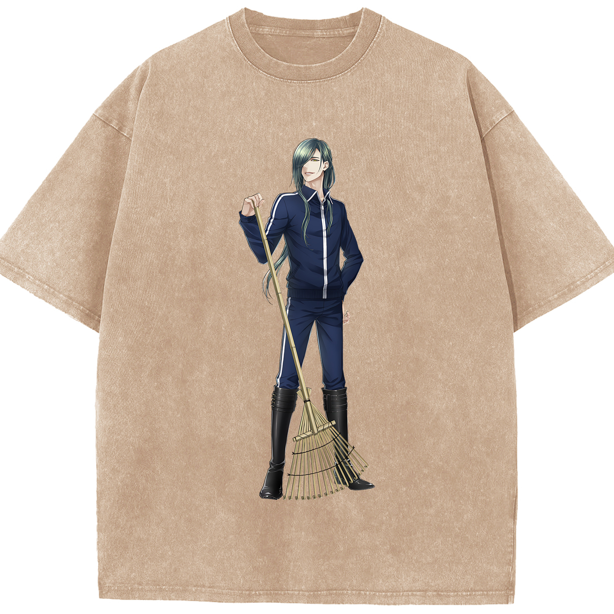 （画像用） 刀剣乱舞 Touken Ranbu 綿100% ヴィンテージ風 半袖Tシャツ（フロントプリント）