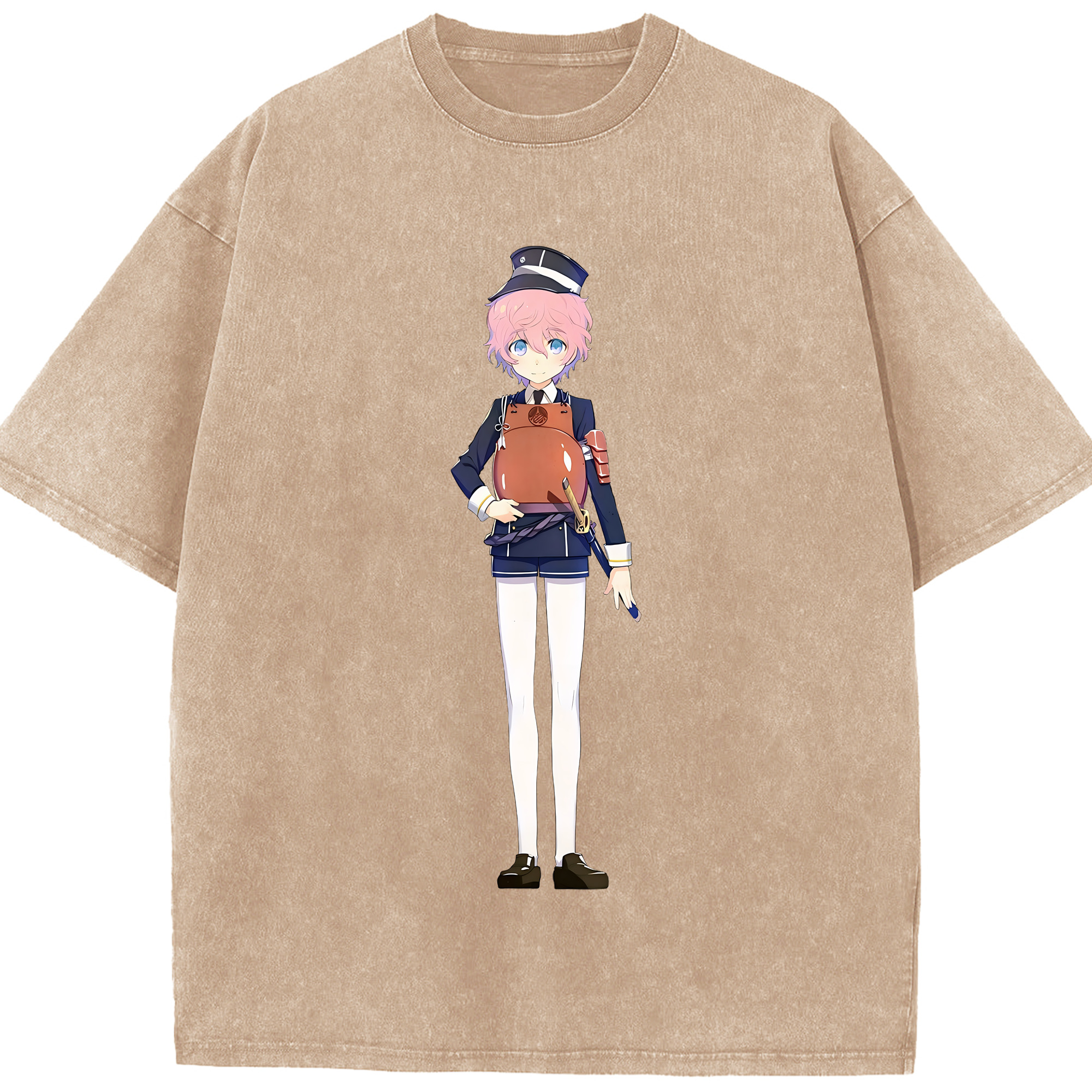 （画像用） 刀剣乱舞 Touken Ranbu 綿100% ヴィンテージ風 半袖Tシャツ（フロントプリント）
