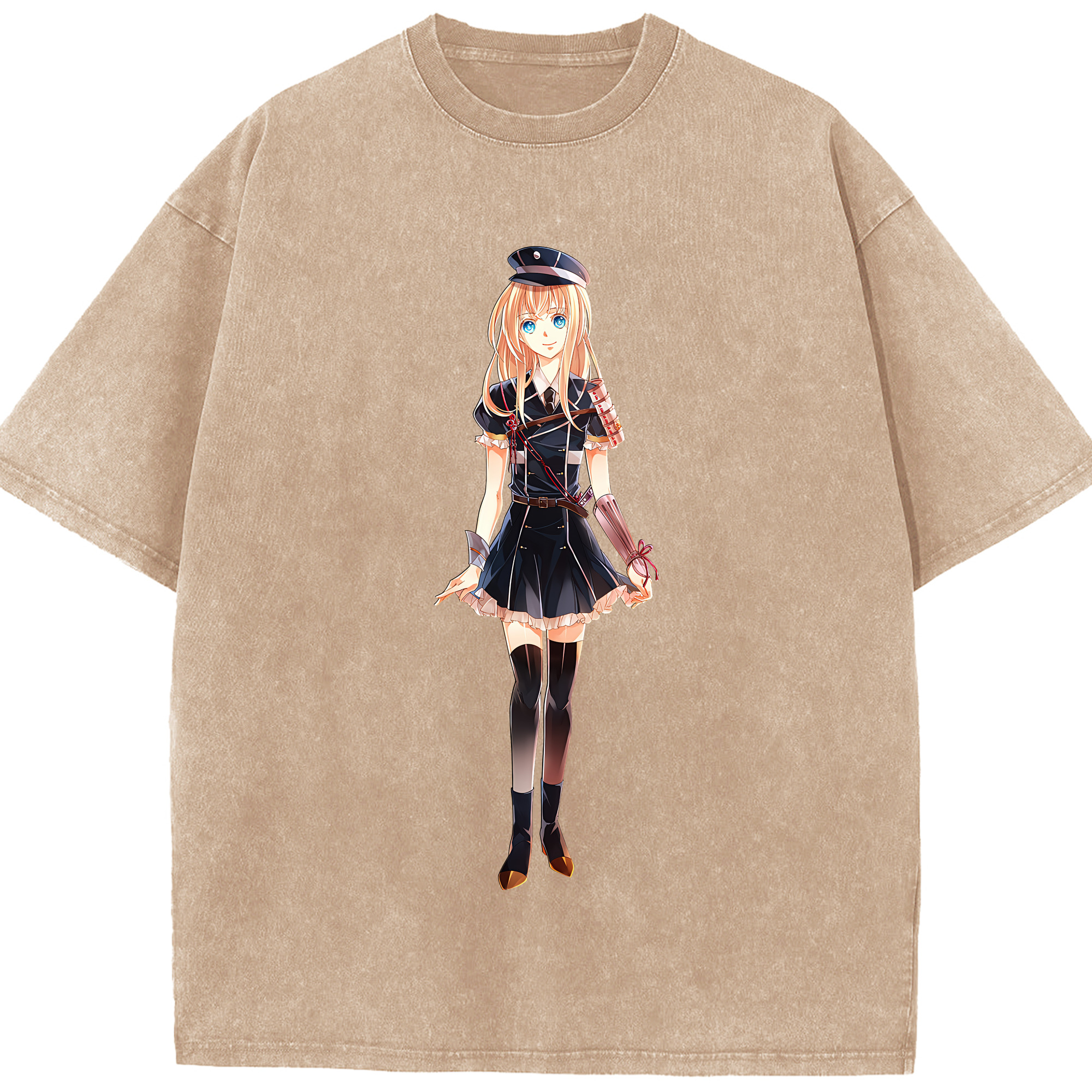 （画像用） 刀剣乱舞 Touken Ranbu 綿100% ヴィンテージ風 半袖Tシャツ（フロントプリント）