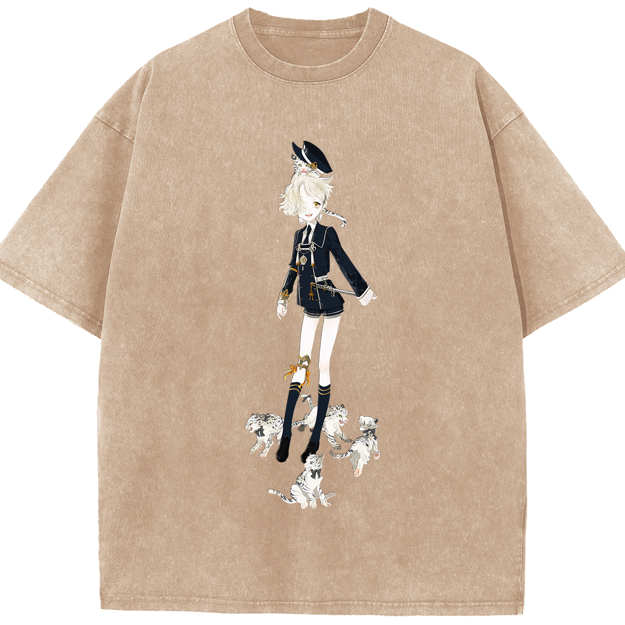 （画像用） 刀剣乱舞 Touken Ranbu 綿100% ヴィンテージ風 半袖Tシャツ（フロントプリント）