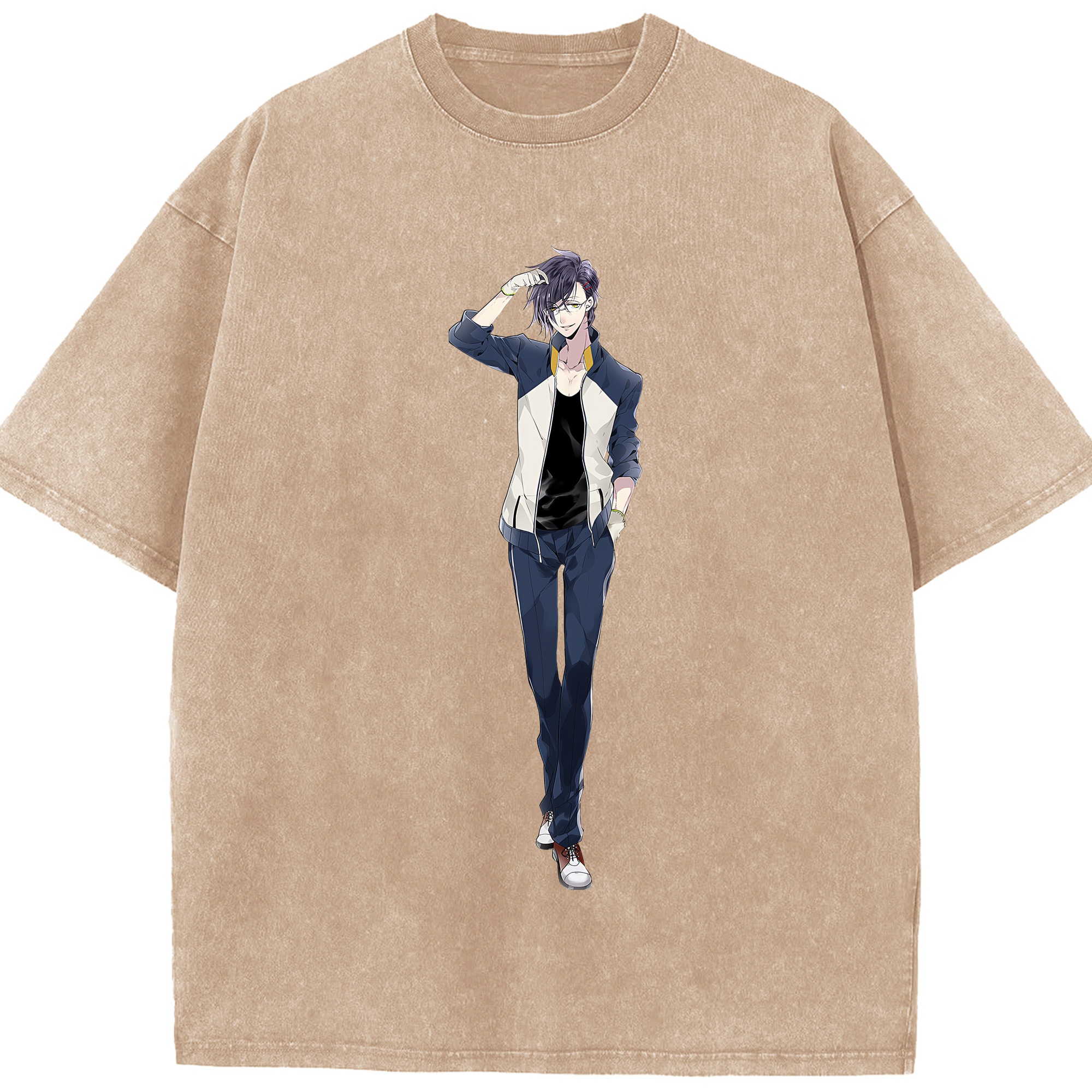 （画像用） 刀剣乱舞 Touken Ranbu 綿100% ヴィンテージ風 半袖Tシャツ（フロントプリント）