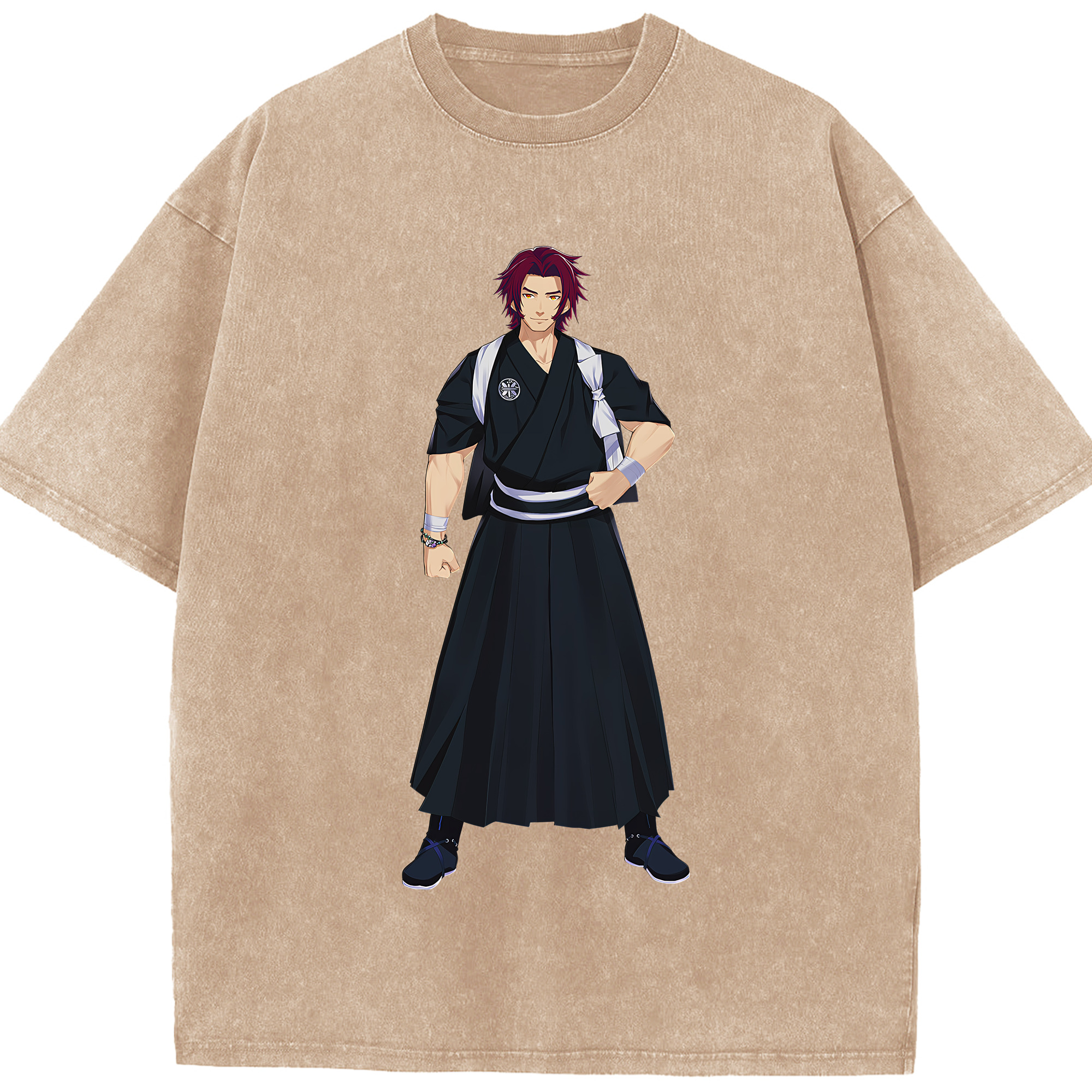 （画像用） 刀剣乱舞 Touken Ranbu 綿100% ヴィンテージ風 半袖Tシャツ（フロントプリント）