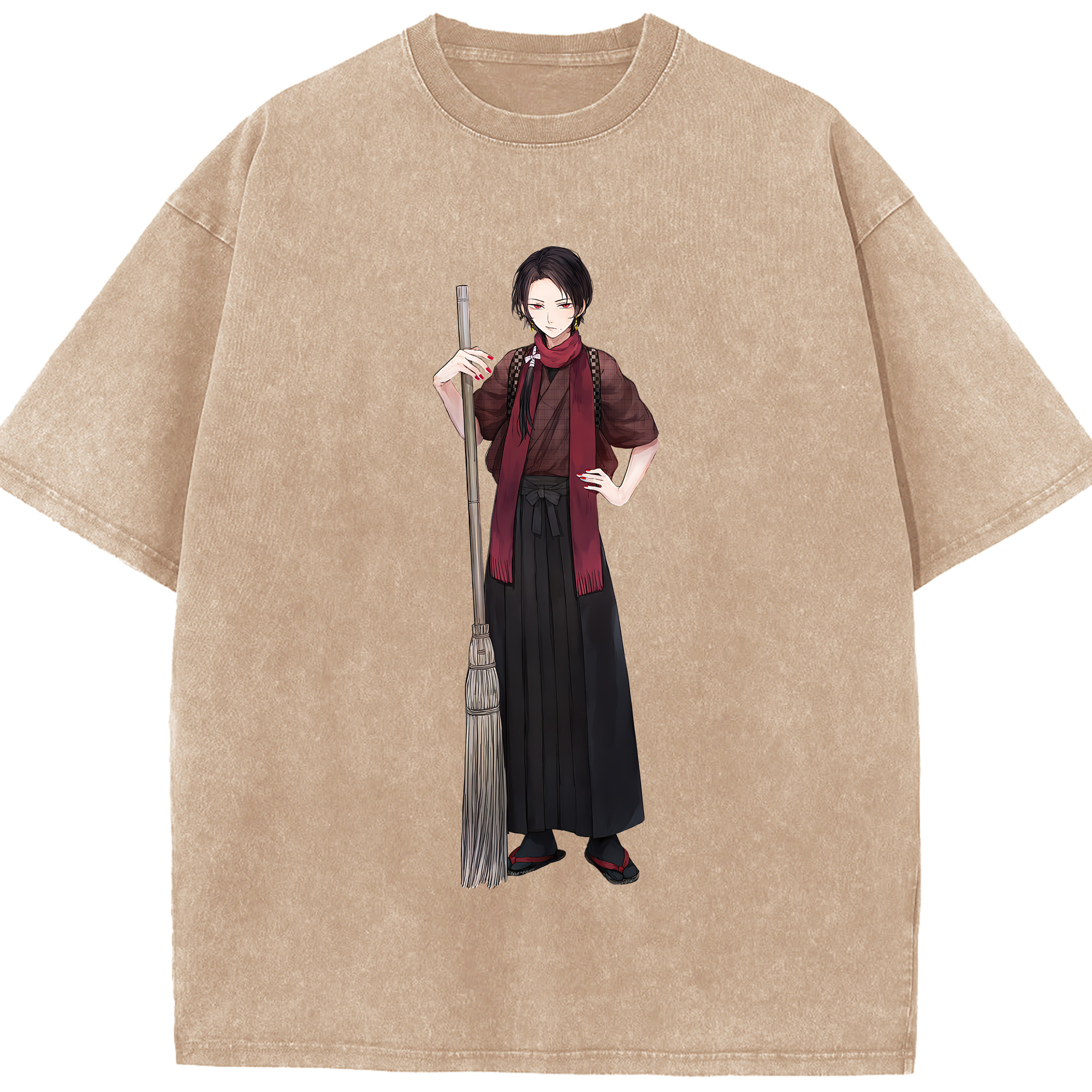 （画像用） 刀剣乱舞 Touken Ranbu 綿100% ヴィンテージ風 半袖Tシャツ（フロントプリント）