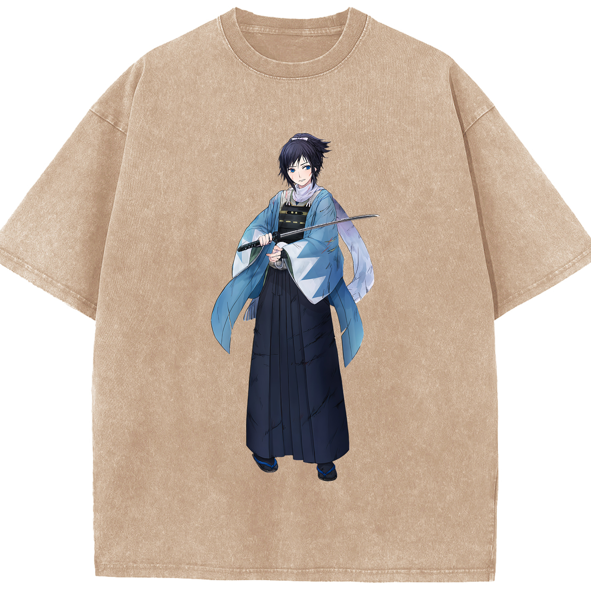 （画像用） 刀剣乱舞 Touken Ranbu 綿100% ヴィンテージ風 半袖Tシャツ（フロントプリント）