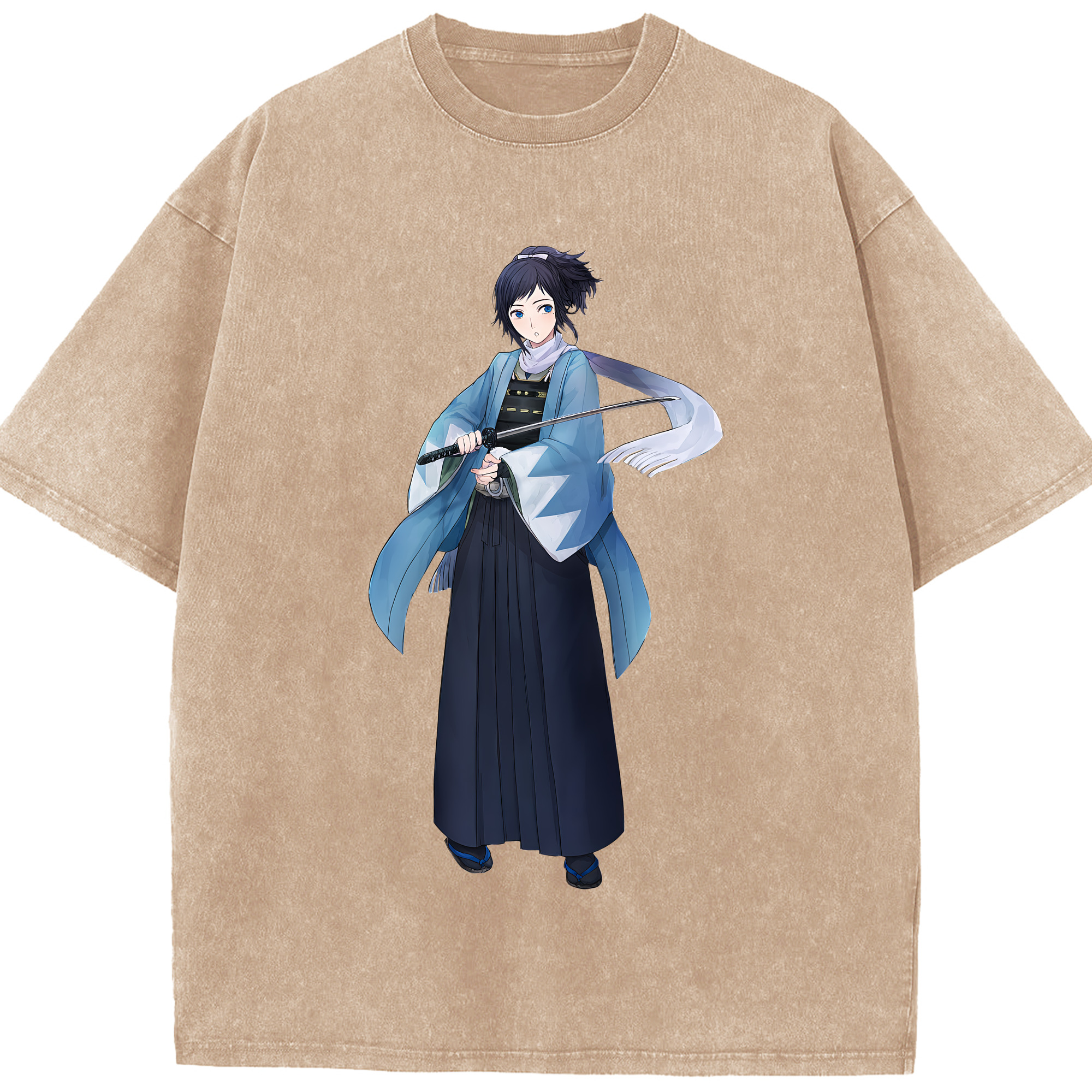 （画像用） 刀剣乱舞 Touken Ranbu 綿100% ヴィンテージ風 半袖Tシャツ（フロントプリント）