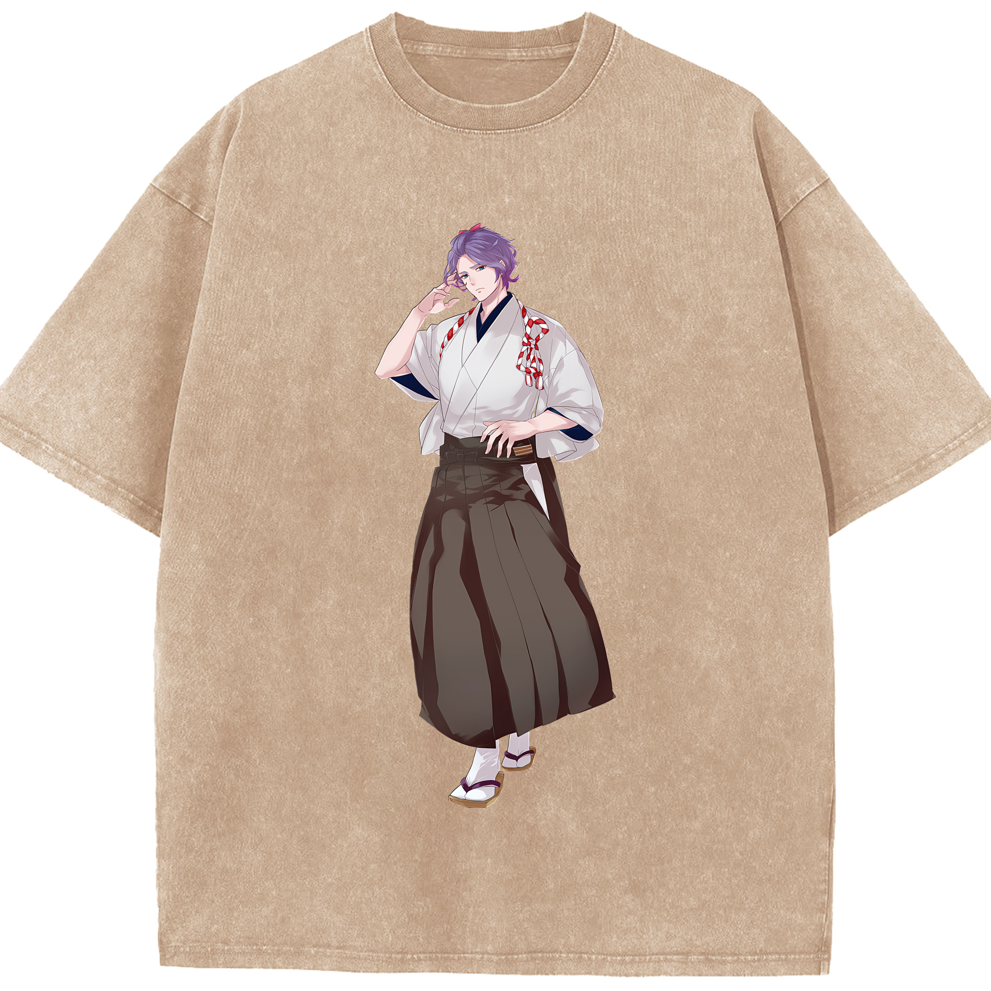 （画像用） 刀剣乱舞 Touken Ranbu 綿100% ヴィンテージ風 半袖Tシャツ（フロントプリント）