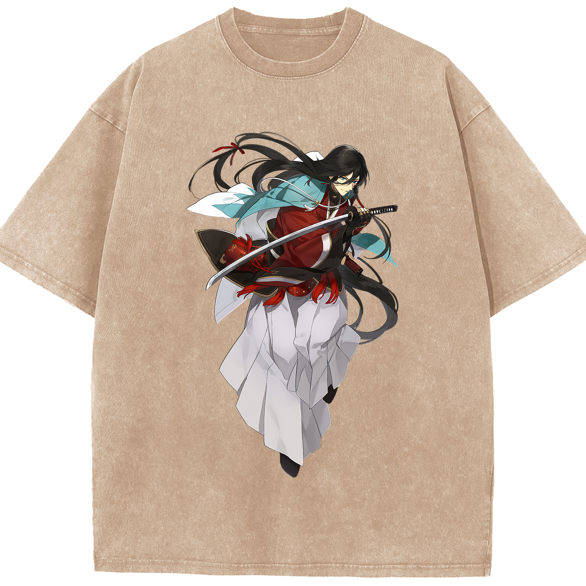 （画像用） 刀剣乱舞 Touken Ranbu 綿100% ヴィンテージ風 半袖Tシャツ（フロントプリント）