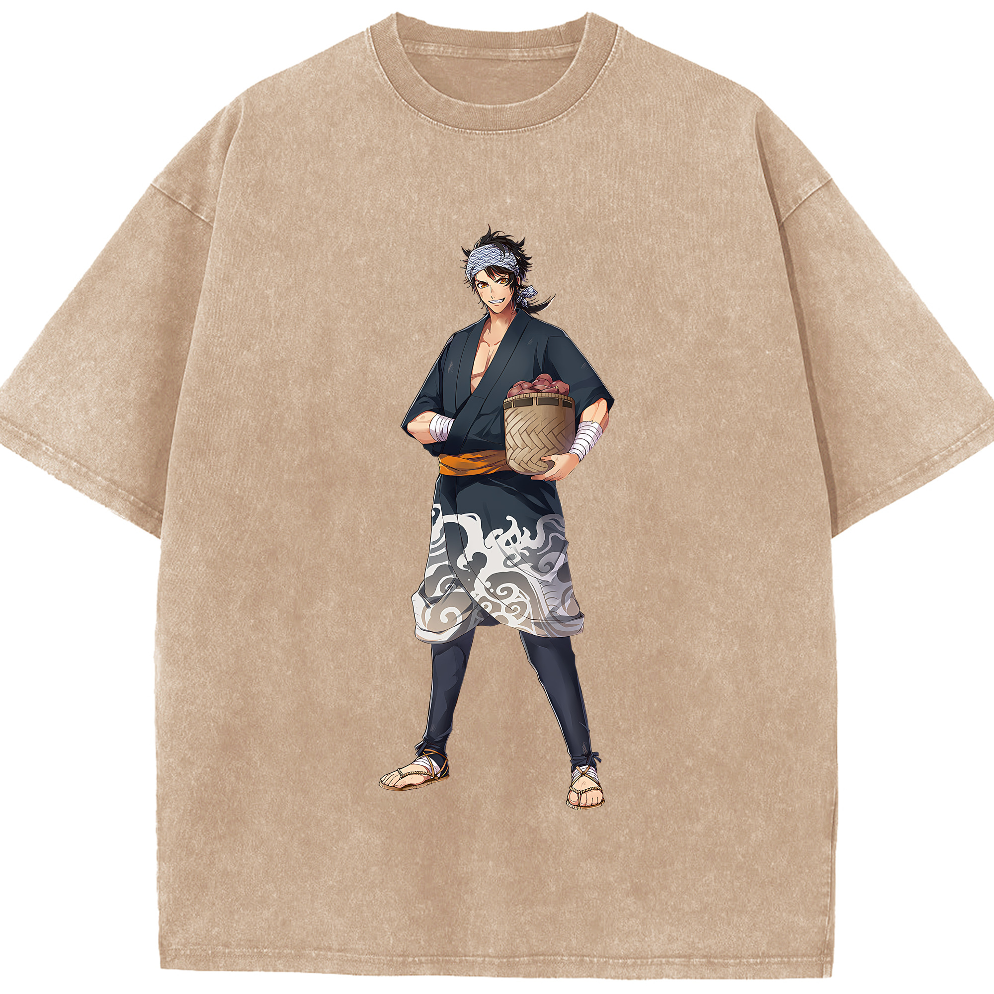 （画像用） 刀剣乱舞 Touken Ranbu 綿100% ヴィンテージ風 半袖Tシャツ（フロントプリント）