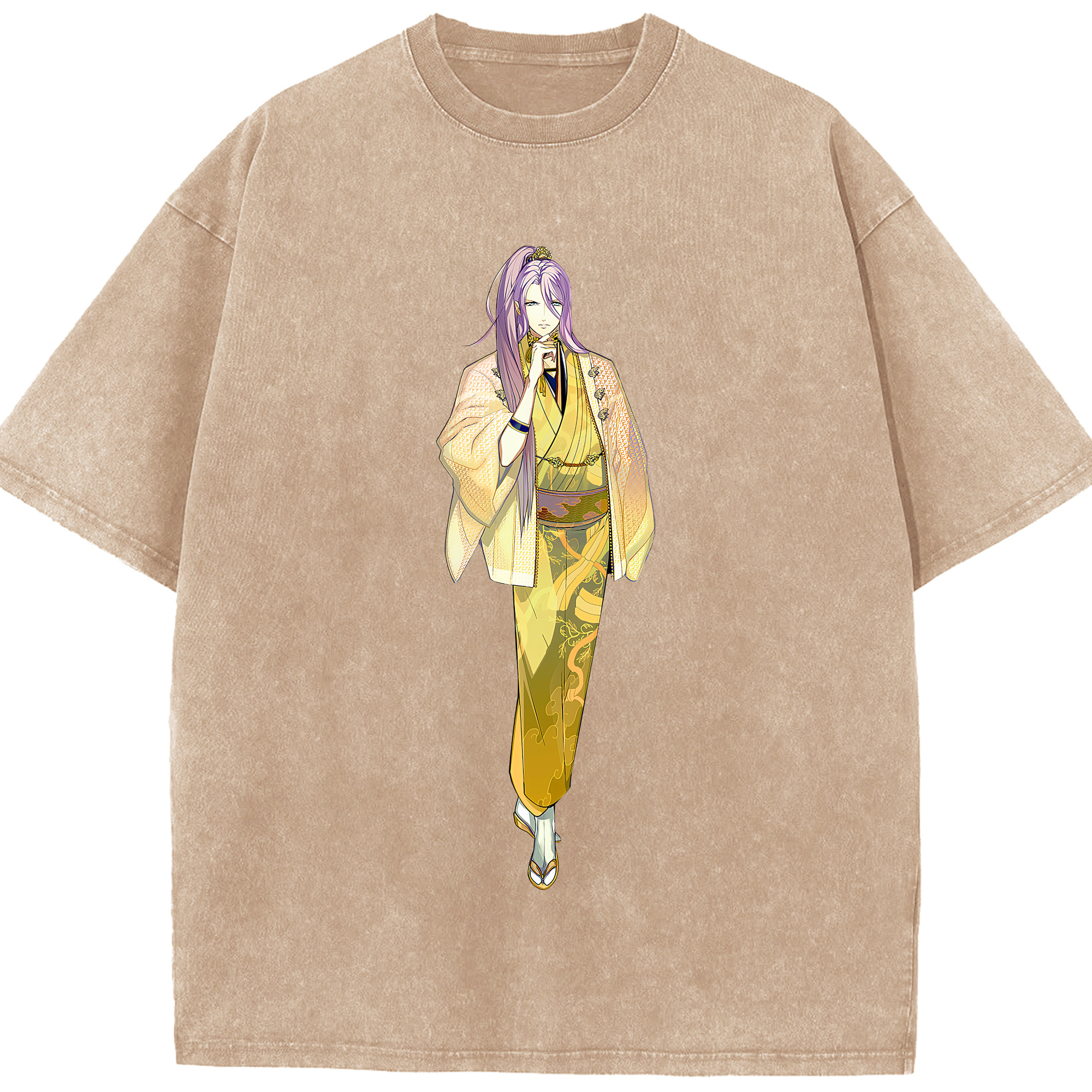 （画像用） 刀剣乱舞 Touken Ranbu 綿100% ヴィンテージ風 半袖Tシャツ（フロントプリント）
