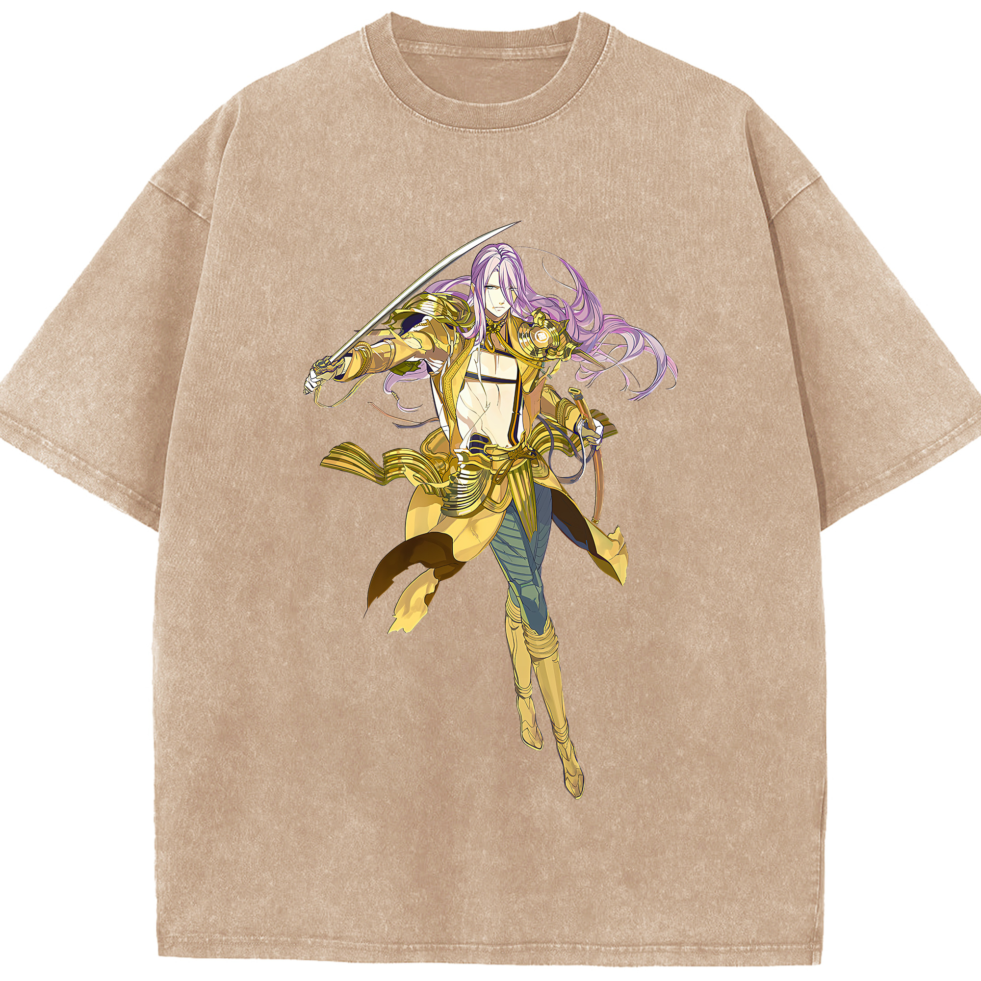 （画像用） 刀剣乱舞 Touken Ranbu 綿100% ヴィンテージ風 半袖Tシャツ（フロントプリント）