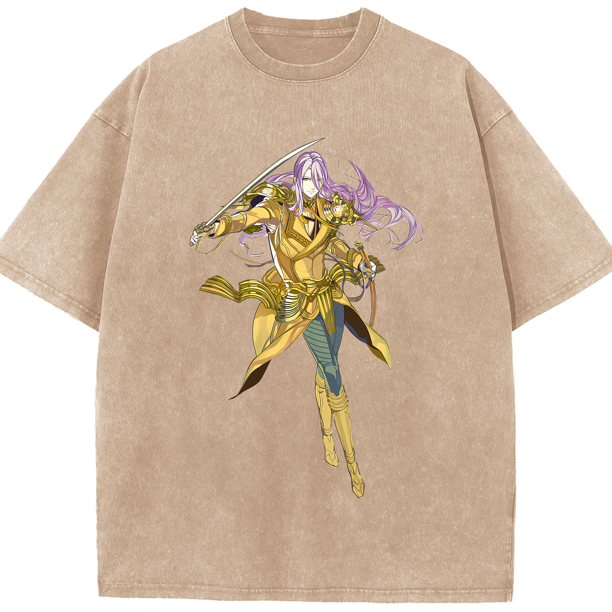 （画像用） 刀剣乱舞 Touken Ranbu 綿100% ヴィンテージ風 半袖Tシャツ（フロントプリント）