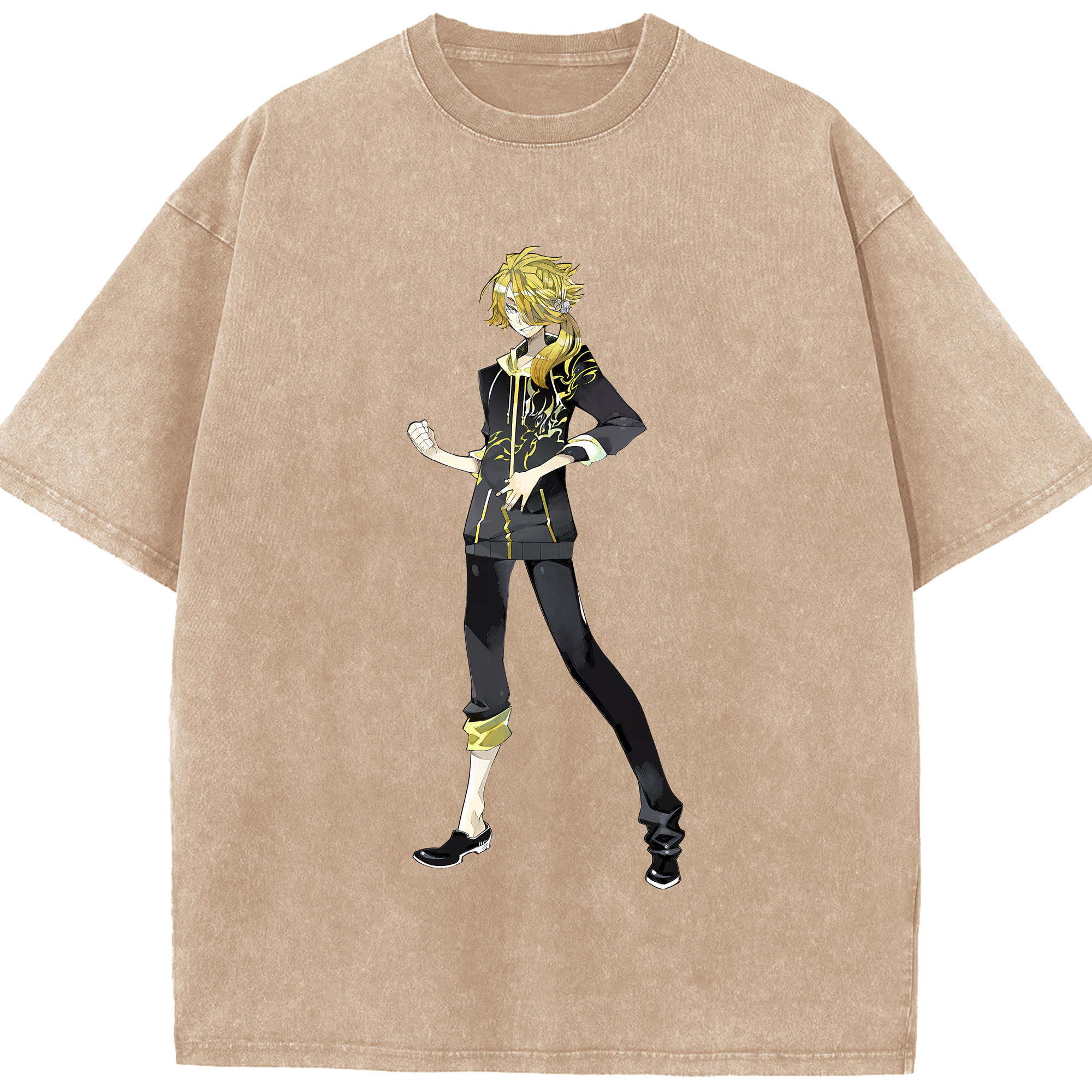 （画像用） 刀剣乱舞 Touken Ranbu 綿100% ヴィンテージ風 半袖Tシャツ（フロントプリント）