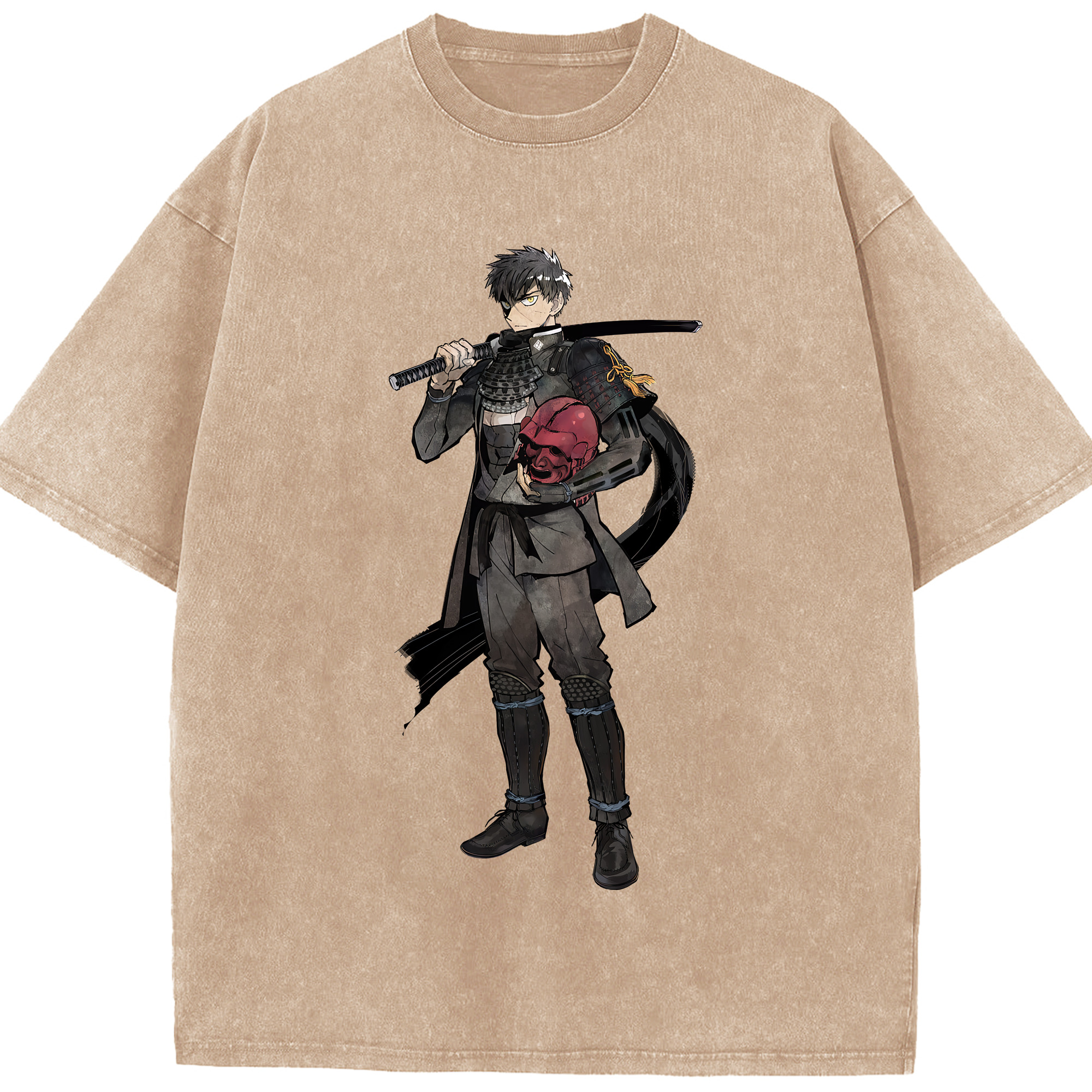 （画像用） 刀剣乱舞 Touken Ranbu 綿100% ヴィンテージ風 半袖Tシャツ（フロントプリント）