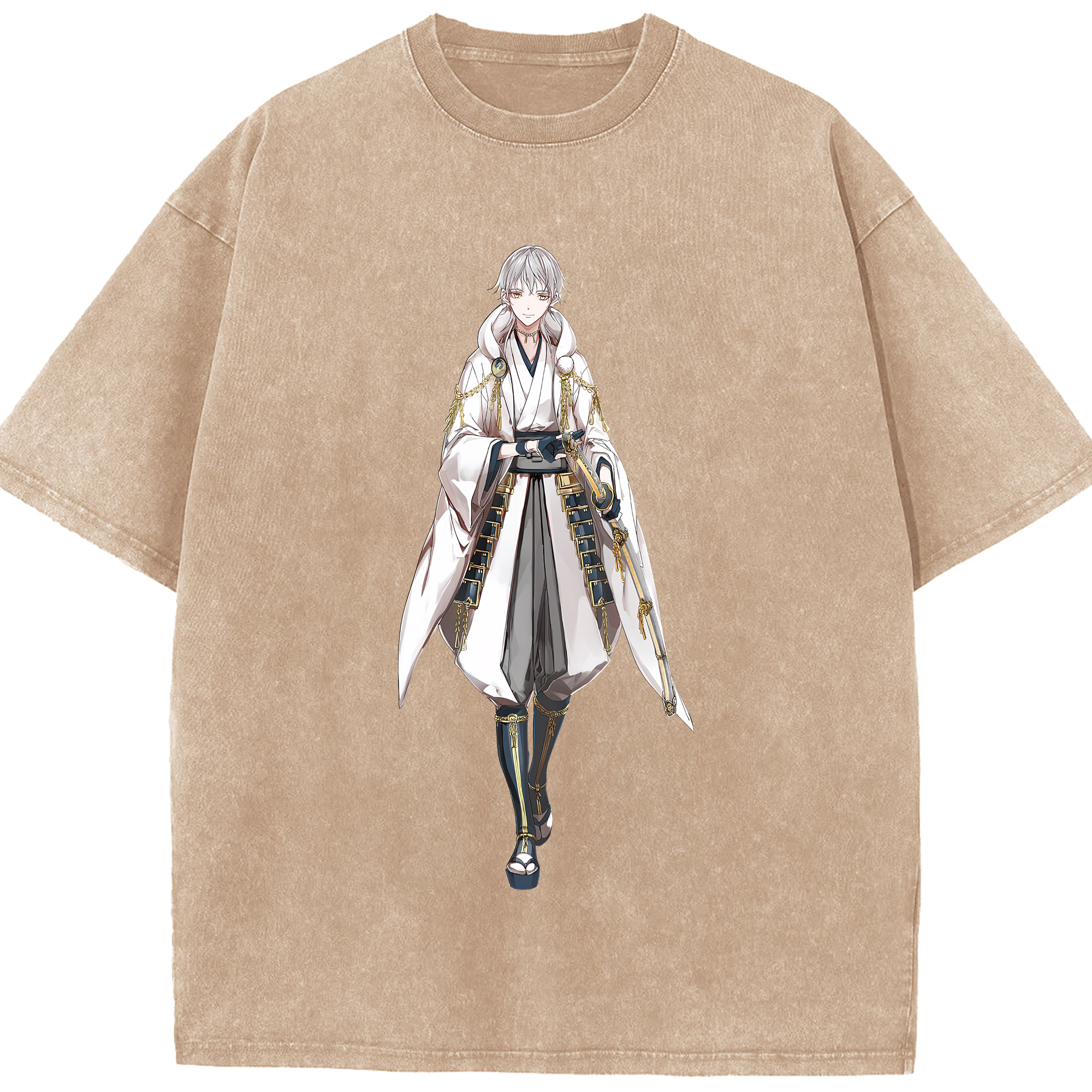 （画像用） 刀剣乱舞 Touken Ranbu 綿100% ヴィンテージ風 半袖Tシャツ（フロントプリント）