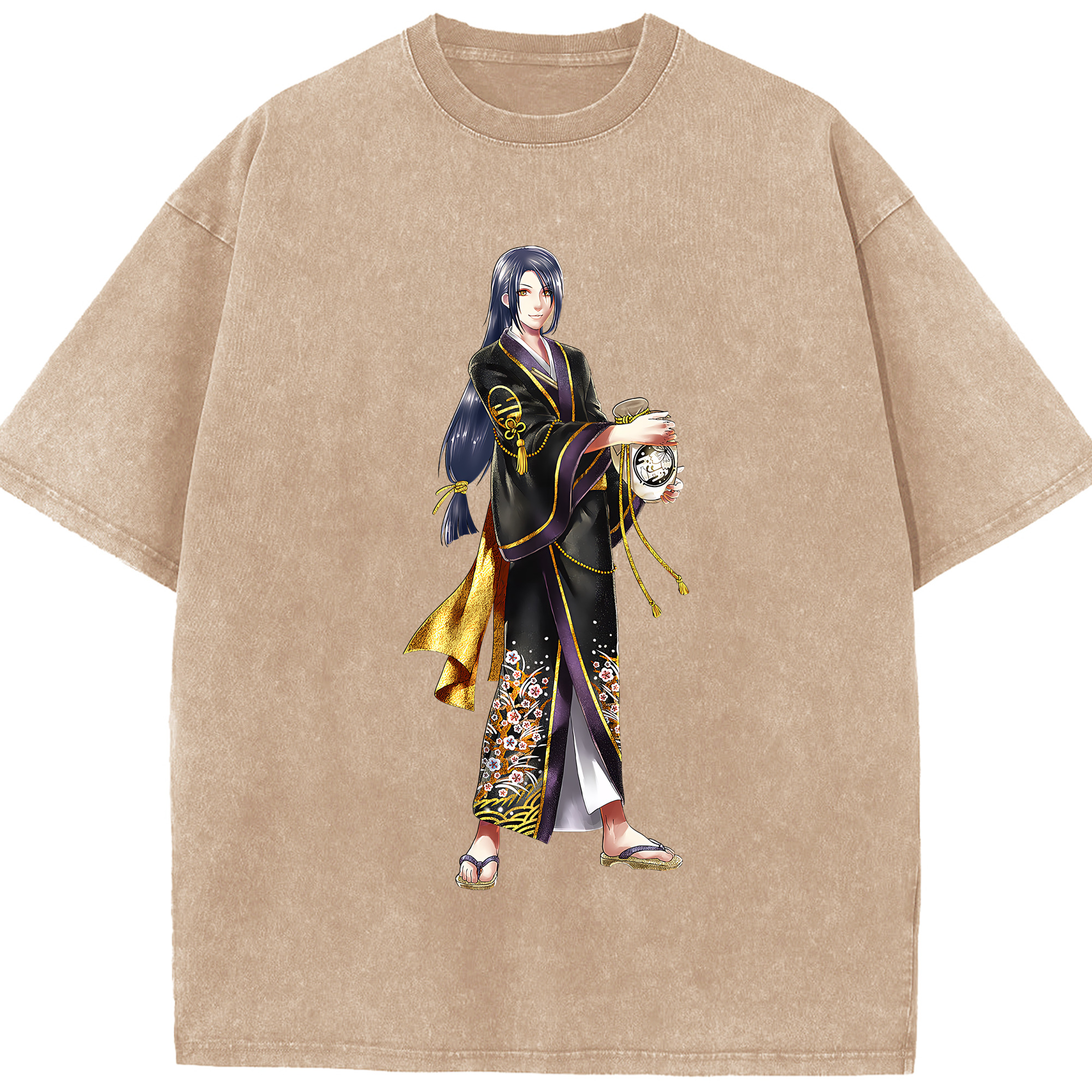 （画像用） 刀剣乱舞 Touken Ranbu 綿100% ヴィンテージ風 半袖Tシャツ（フロントプリント）