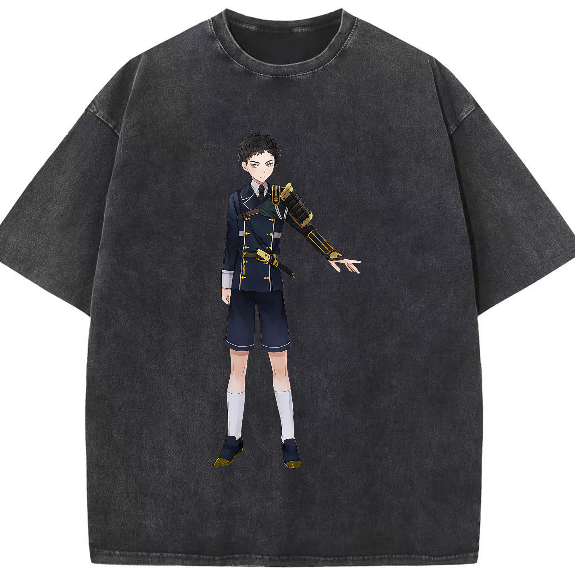 （画像用） 刀剣乱舞 Touken Ranbu 綿100% ヴィンテージ風 半袖Tシャツ（フロントプリント）