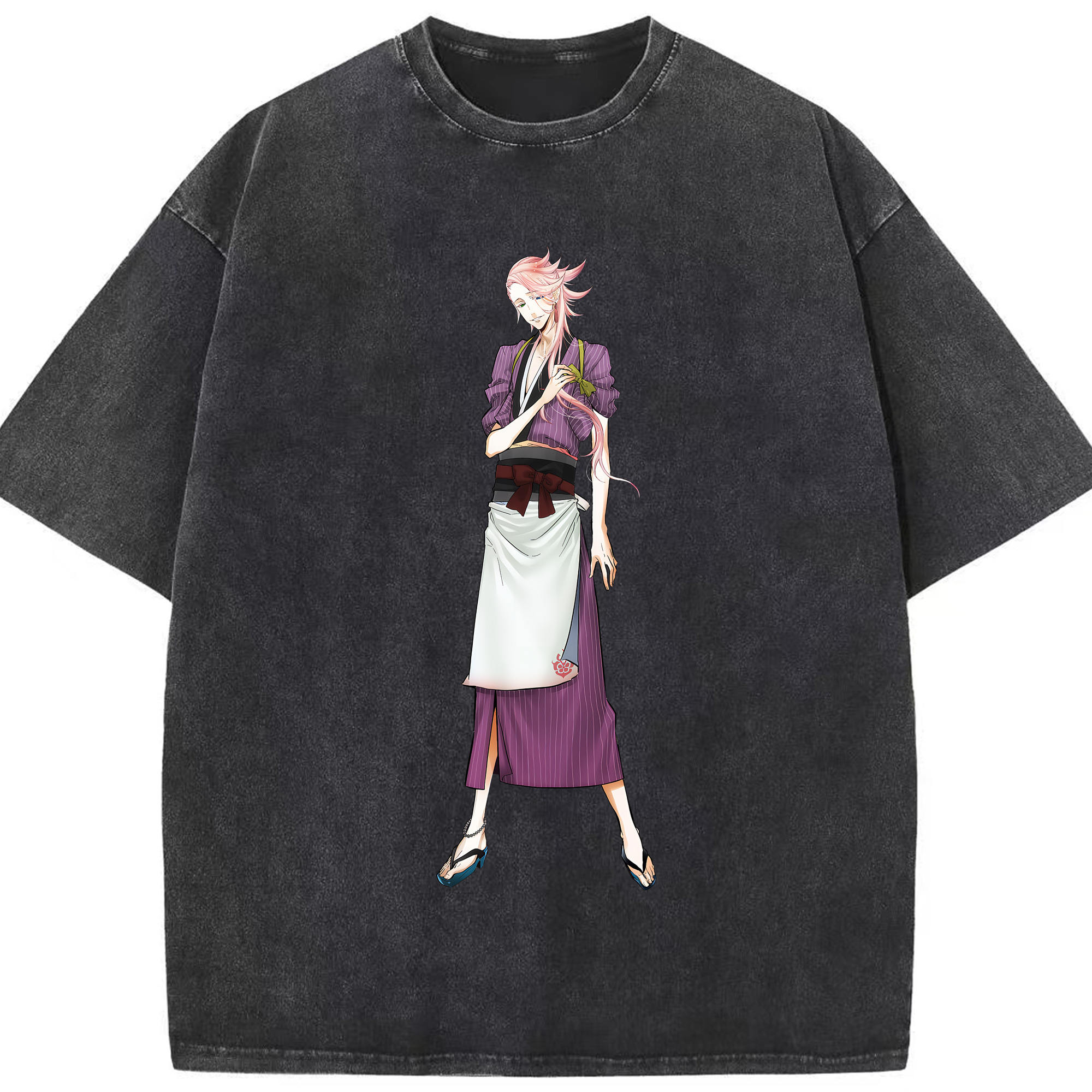 （画像用） 刀剣乱舞 Touken Ranbu 綿100% ヴィンテージ風 半袖Tシャツ（フロントプリント）