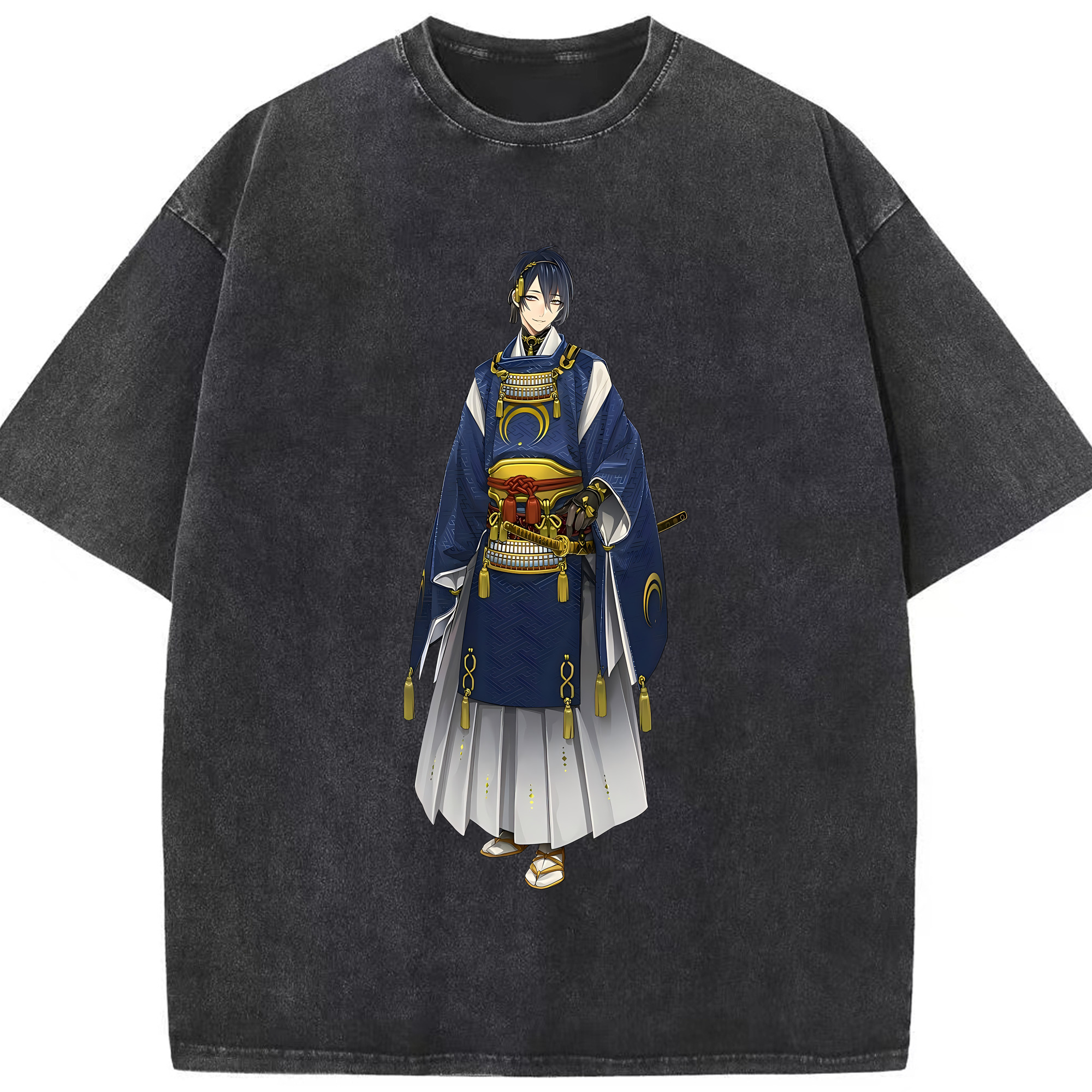 （画像用） 刀剣乱舞 Touken Ranbu 綿100% ヴィンテージ風 半袖Tシャツ（フロントプリント）