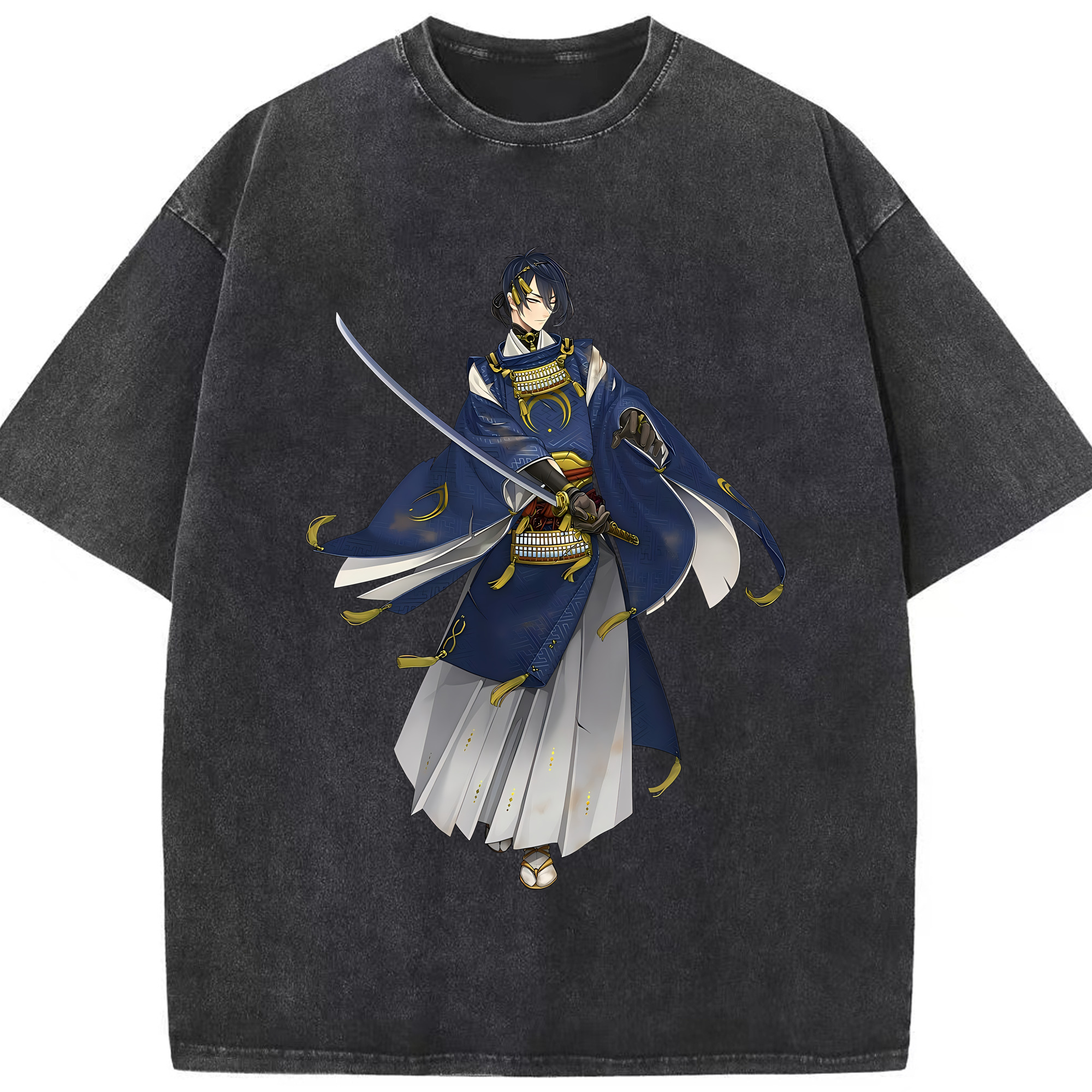 （画像用） 刀剣乱舞 Touken Ranbu 綿100% ヴィンテージ風 半袖Tシャツ（フロントプリント）