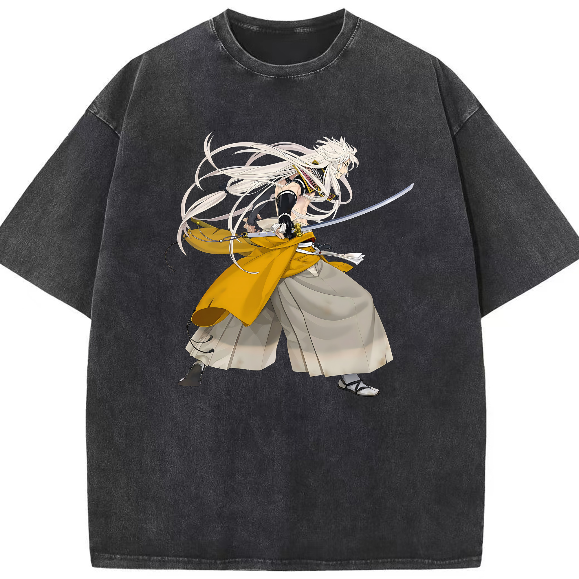 （画像用） 刀剣乱舞 Touken Ranbu 綿100% ヴィンテージ風 半袖Tシャツ（フロントプリント）