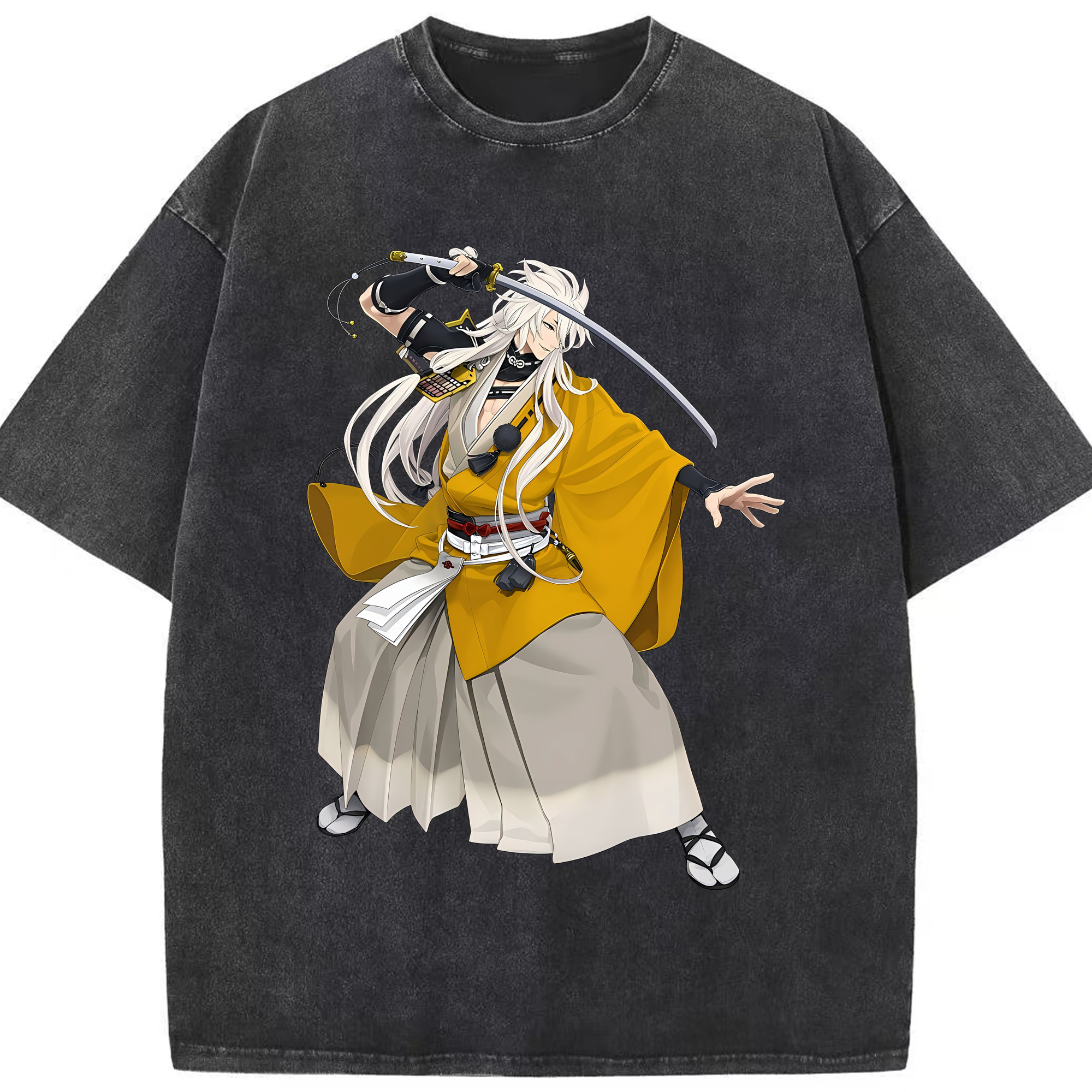 （画像用） 刀剣乱舞 Touken Ranbu 綿100% ヴィンテージ風 半袖Tシャツ（フロントプリント）
