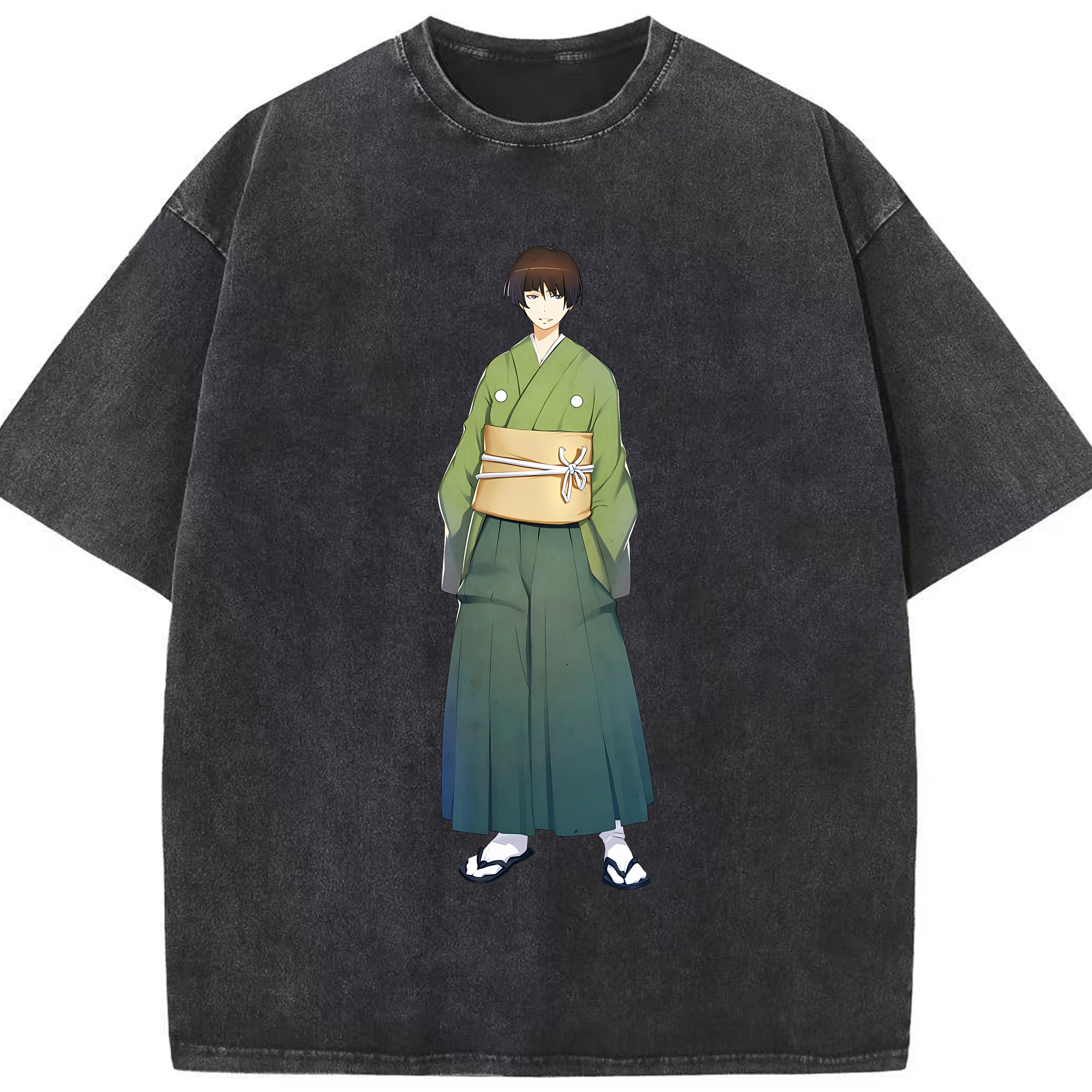 （画像用） 刀剣乱舞 Touken Ranbu 綿100% ヴィンテージ風 半袖Tシャツ（フロントプリント）