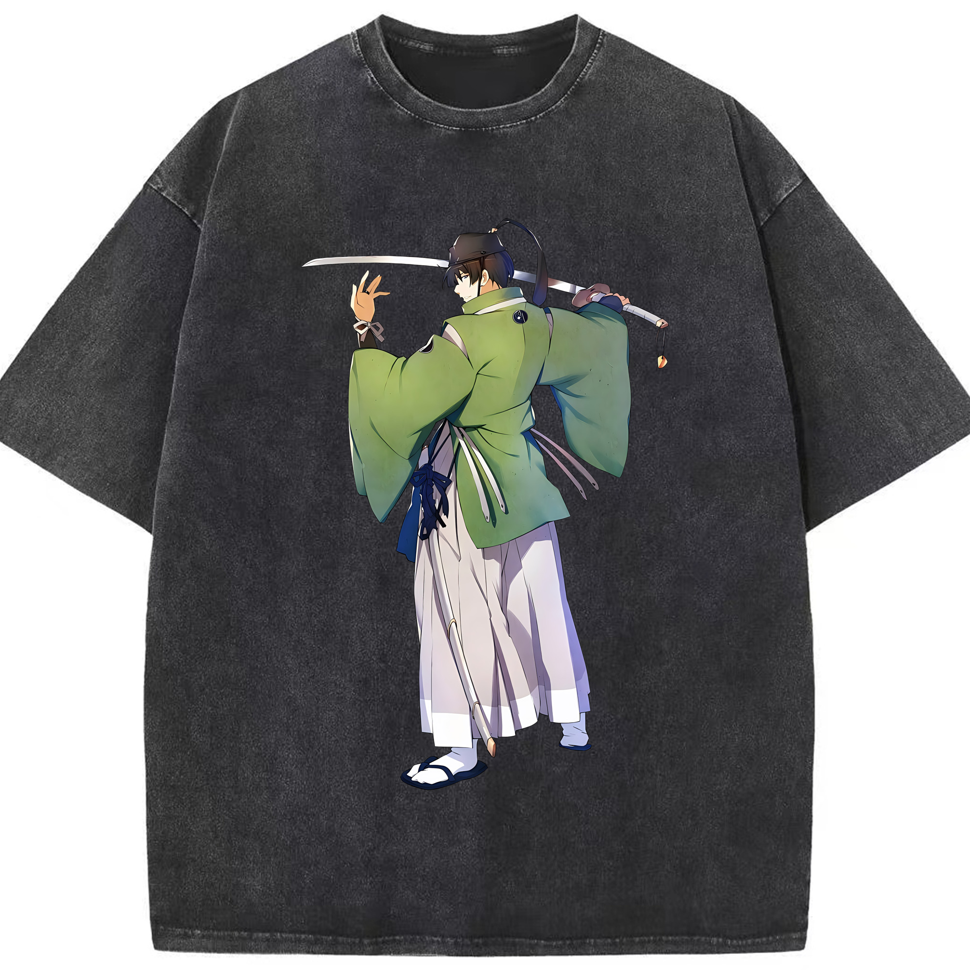 （画像用） 刀剣乱舞 Touken Ranbu 綿100% ヴィンテージ風 半袖Tシャツ（フロントプリント）