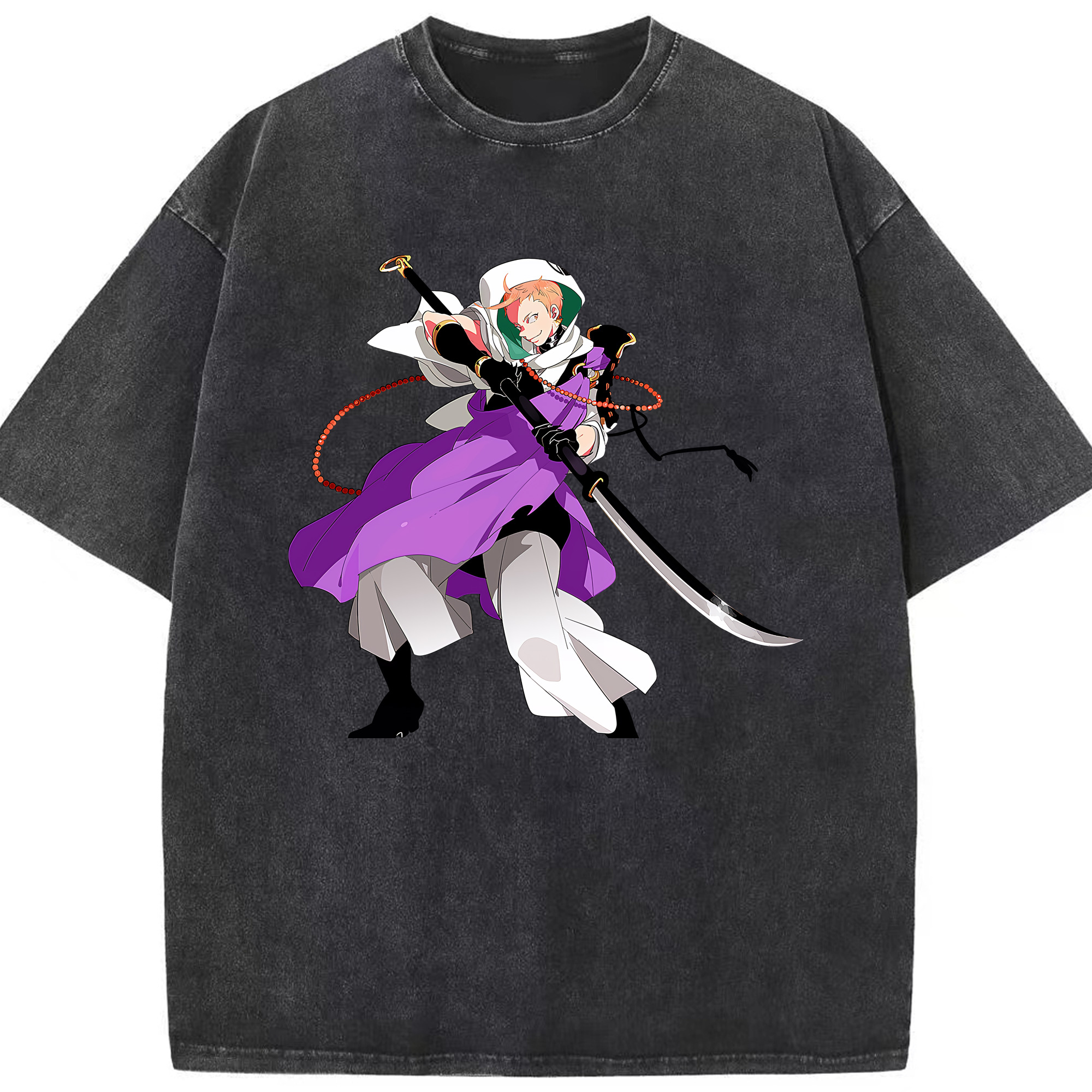 （画像用） 刀剣乱舞 Touken Ranbu 綿100% ヴィンテージ風 半袖Tシャツ（フロントプリント）