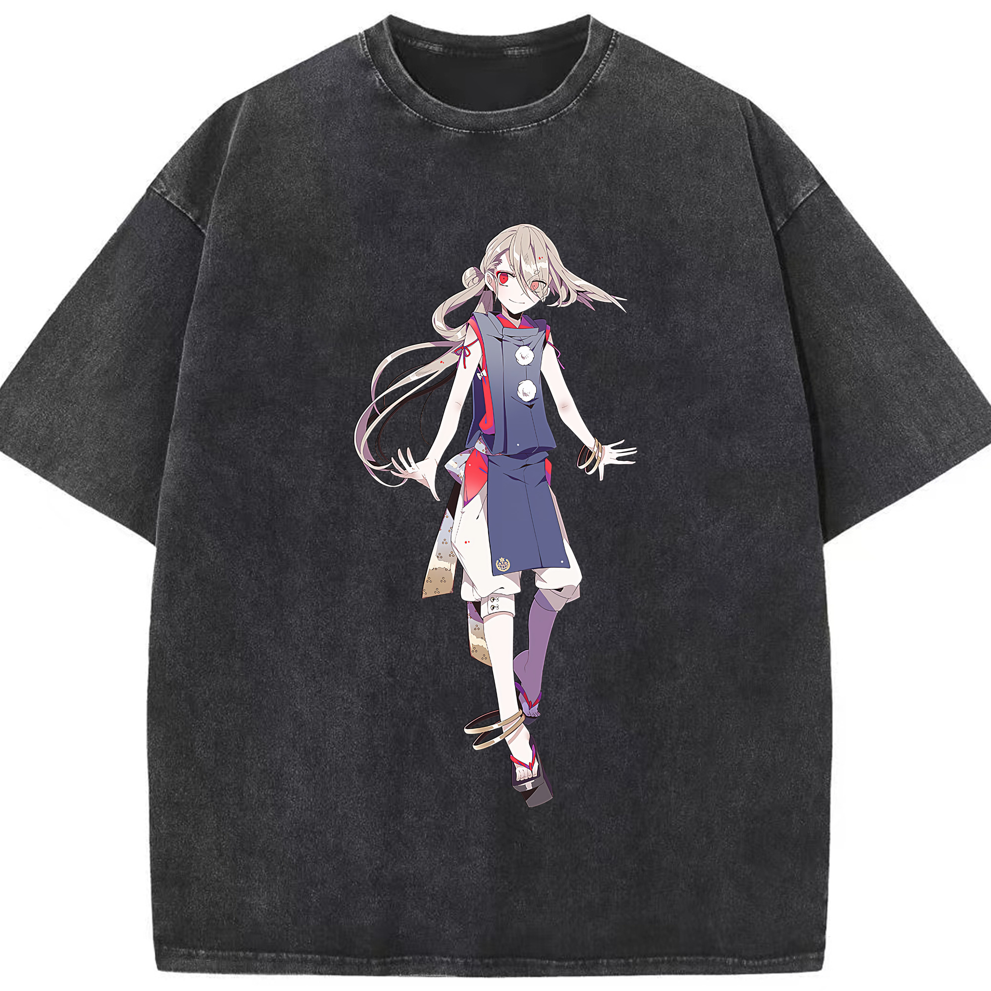 （画像用） 刀剣乱舞 Touken Ranbu 綿100% ヴィンテージ風 半袖Tシャツ（フロントプリント）