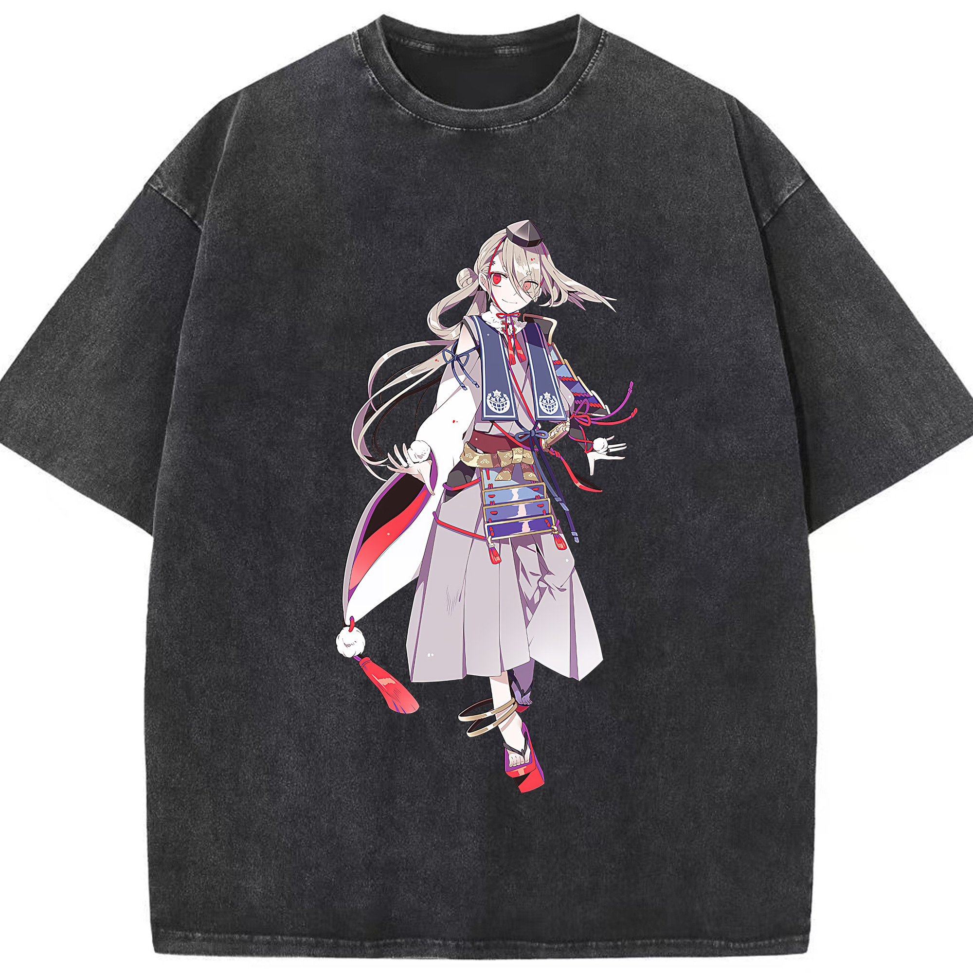 （画像用） 刀剣乱舞 Touken Ranbu 綿100% ヴィンテージ風 半袖Tシャツ（フロントプリント）