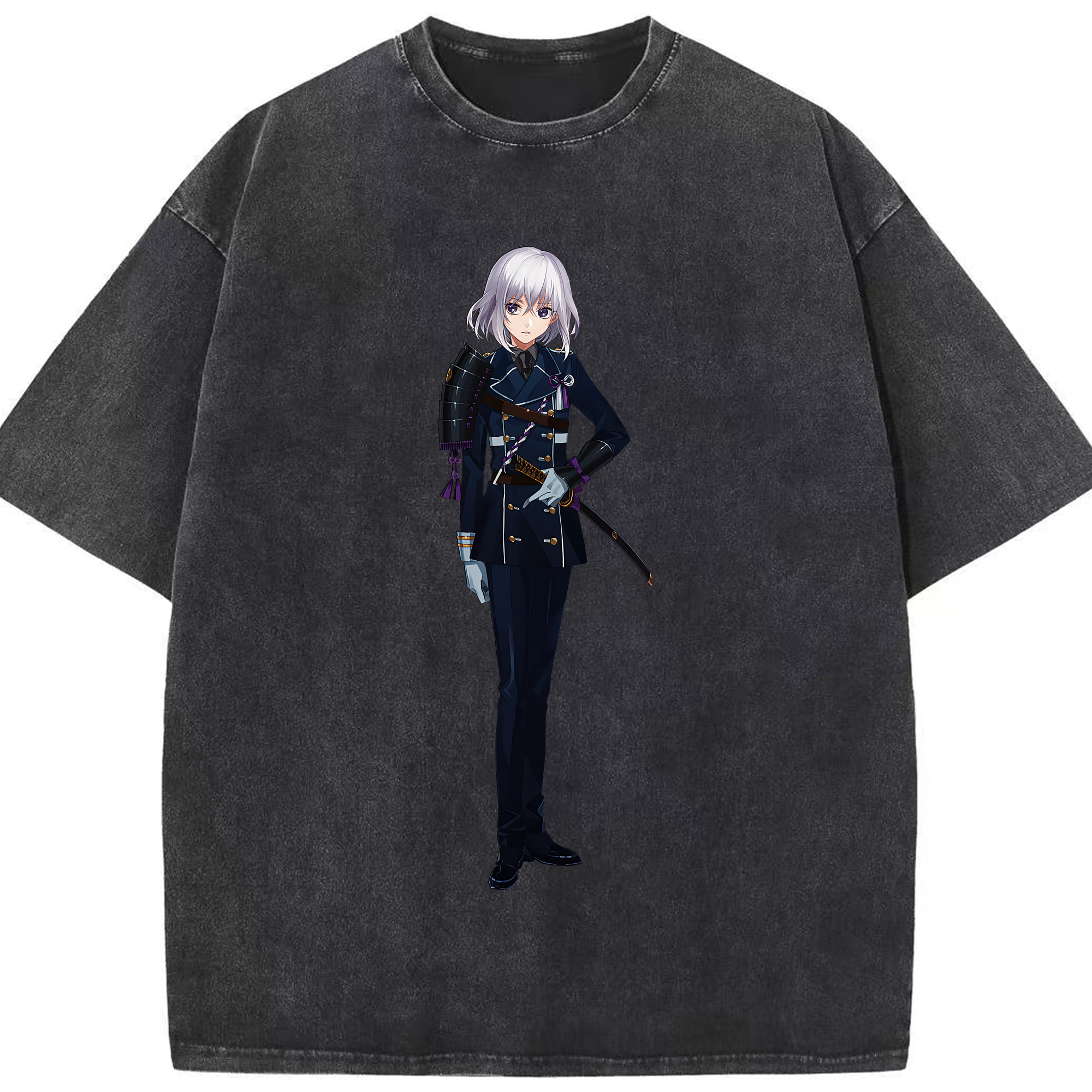 （画像用） 刀剣乱舞 Touken Ranbu 綿100% ヴィンテージ風 半袖Tシャツ（フロントプリント）