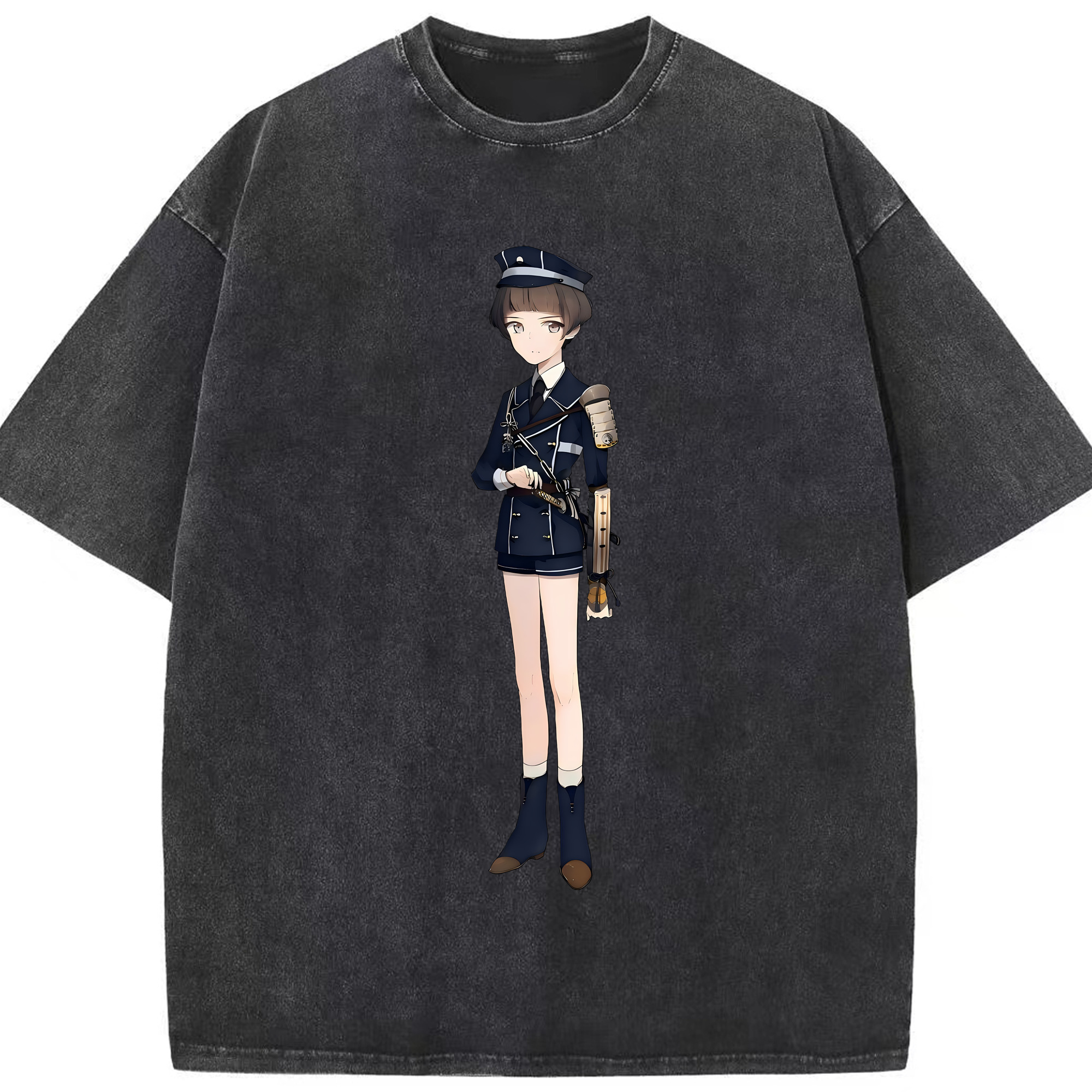 （画像用） 刀剣乱舞 Touken Ranbu 綿100% ヴィンテージ風 半袖Tシャツ（フロントプリント）