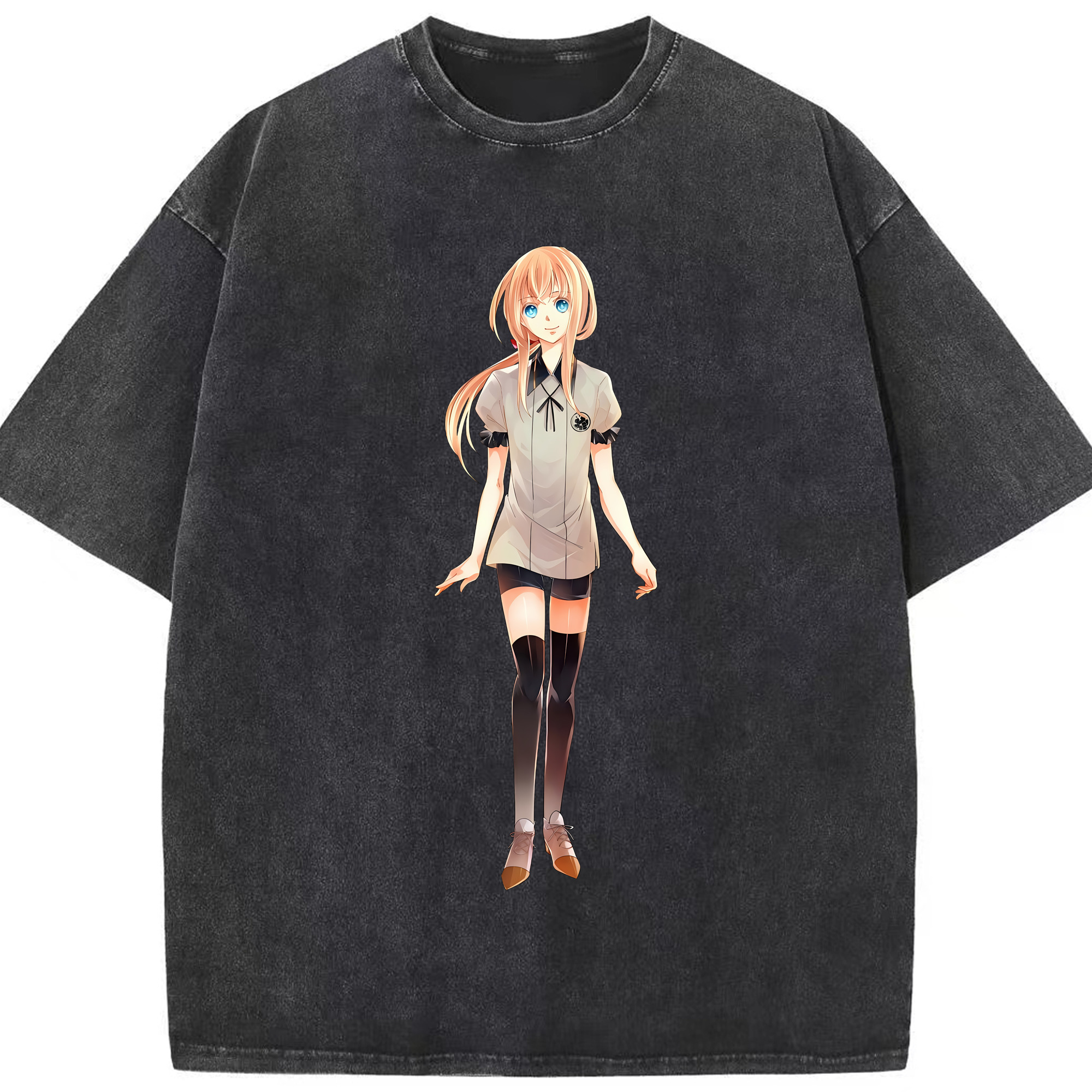 （画像用） 刀剣乱舞 Touken Ranbu 綿100% ヴィンテージ風 半袖Tシャツ（フロントプリント）