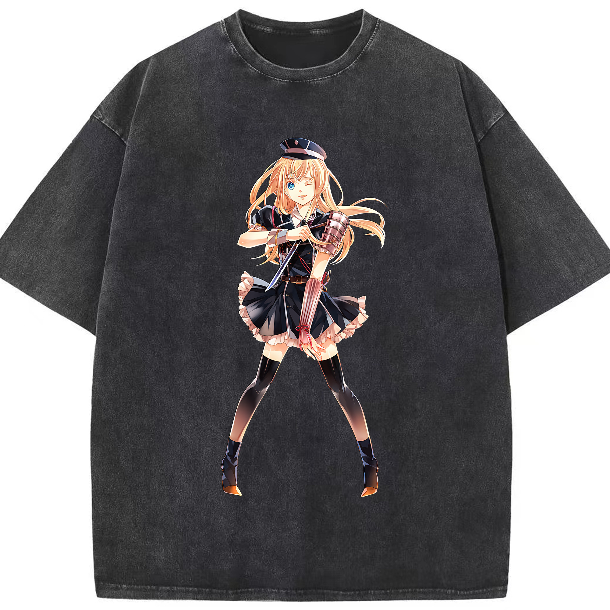 （画像用） 刀剣乱舞 Touken Ranbu 綿100% ヴィンテージ風 半袖Tシャツ（フロントプリント）