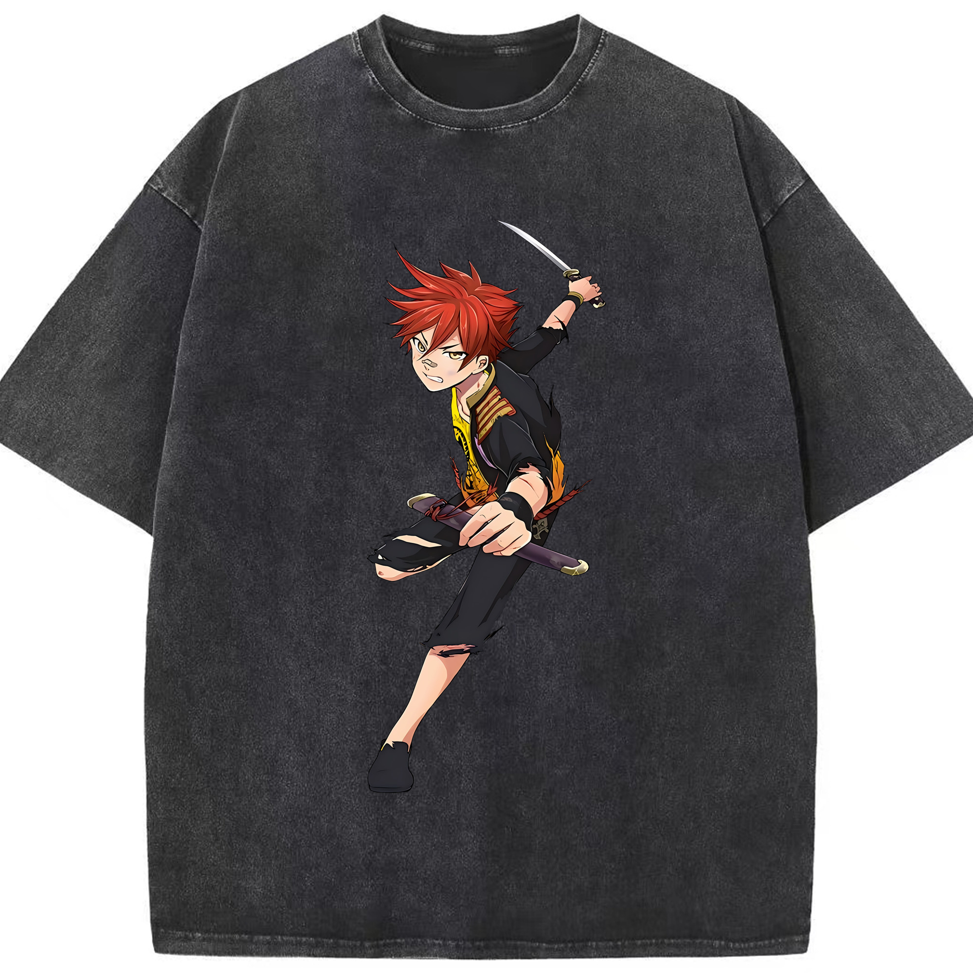 （画像用） 刀剣乱舞 Touken Ranbu 綿100% ヴィンテージ風 半袖Tシャツ（フロントプリント）