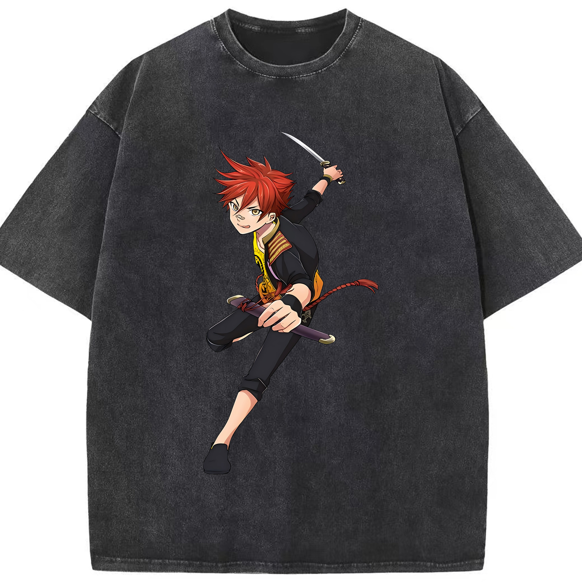 （画像用） 刀剣乱舞 Touken Ranbu 綿100% ヴィンテージ風 半袖Tシャツ（フロントプリント）