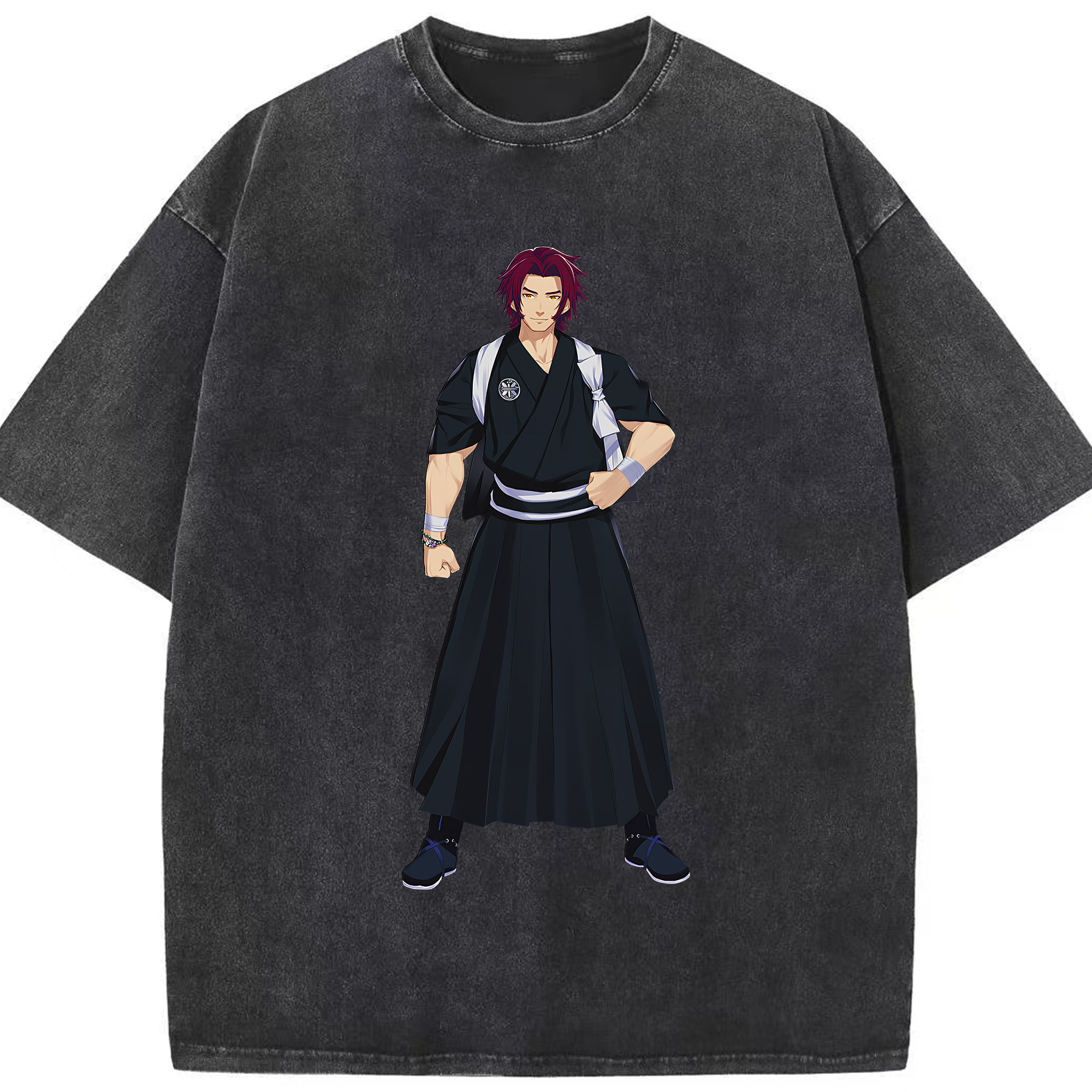 （画像用） 刀剣乱舞 Touken Ranbu 綿100% ヴィンテージ風 半袖Tシャツ（フロントプリント）