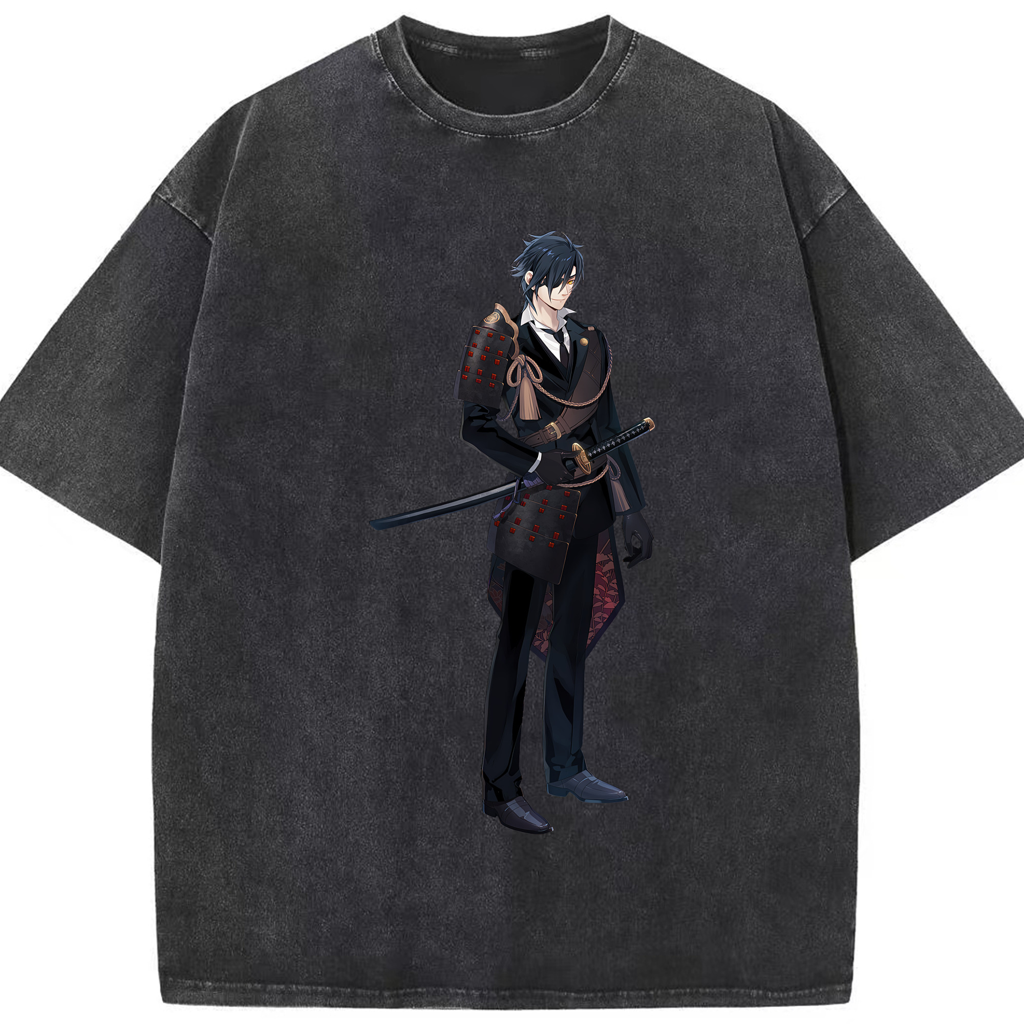 （画像用） 刀剣乱舞 Touken Ranbu 綿100% ヴィンテージ風 半袖Tシャツ（フロントプリント）