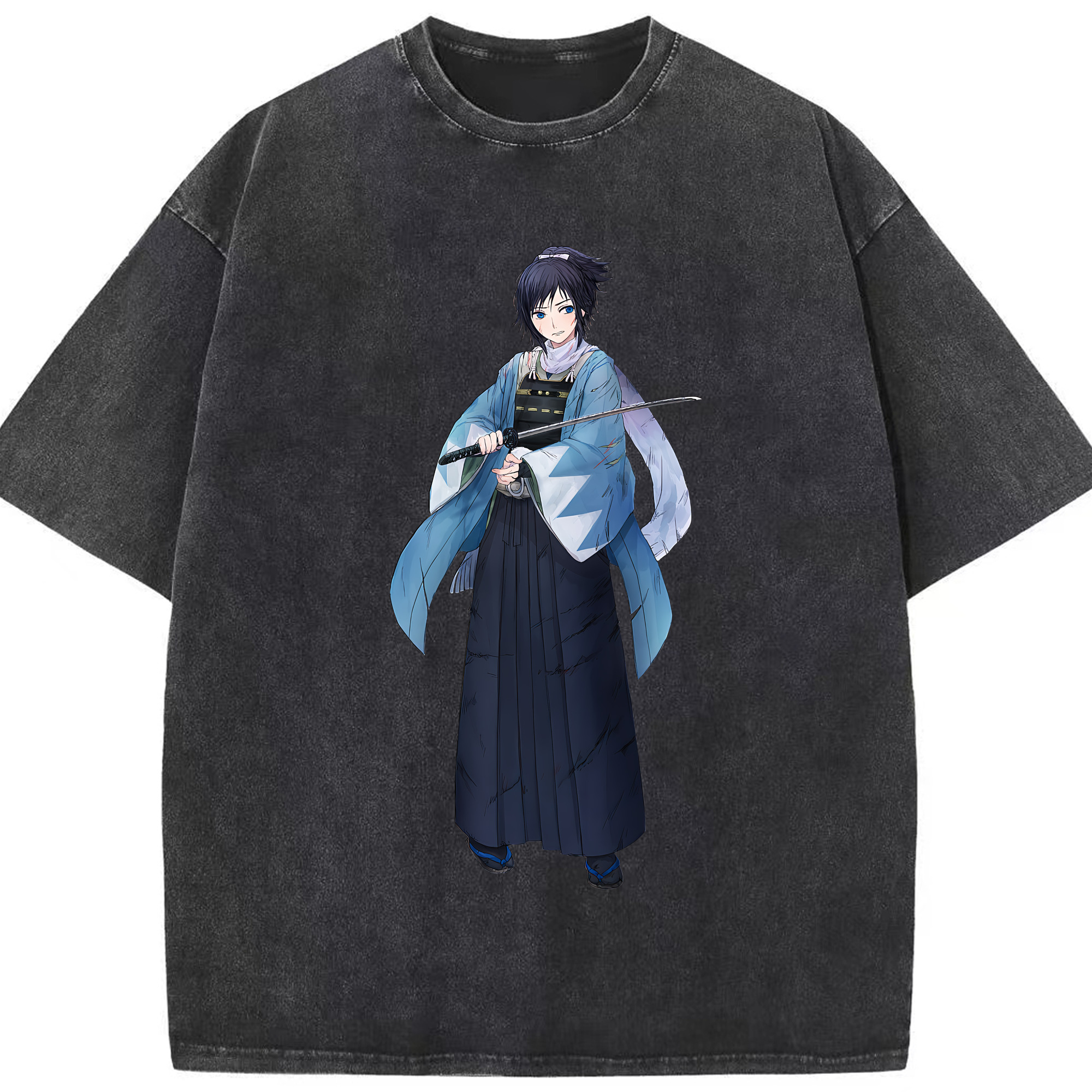（画像用） 刀剣乱舞 Touken Ranbu 綿100% ヴィンテージ風 半袖Tシャツ（フロントプリント）