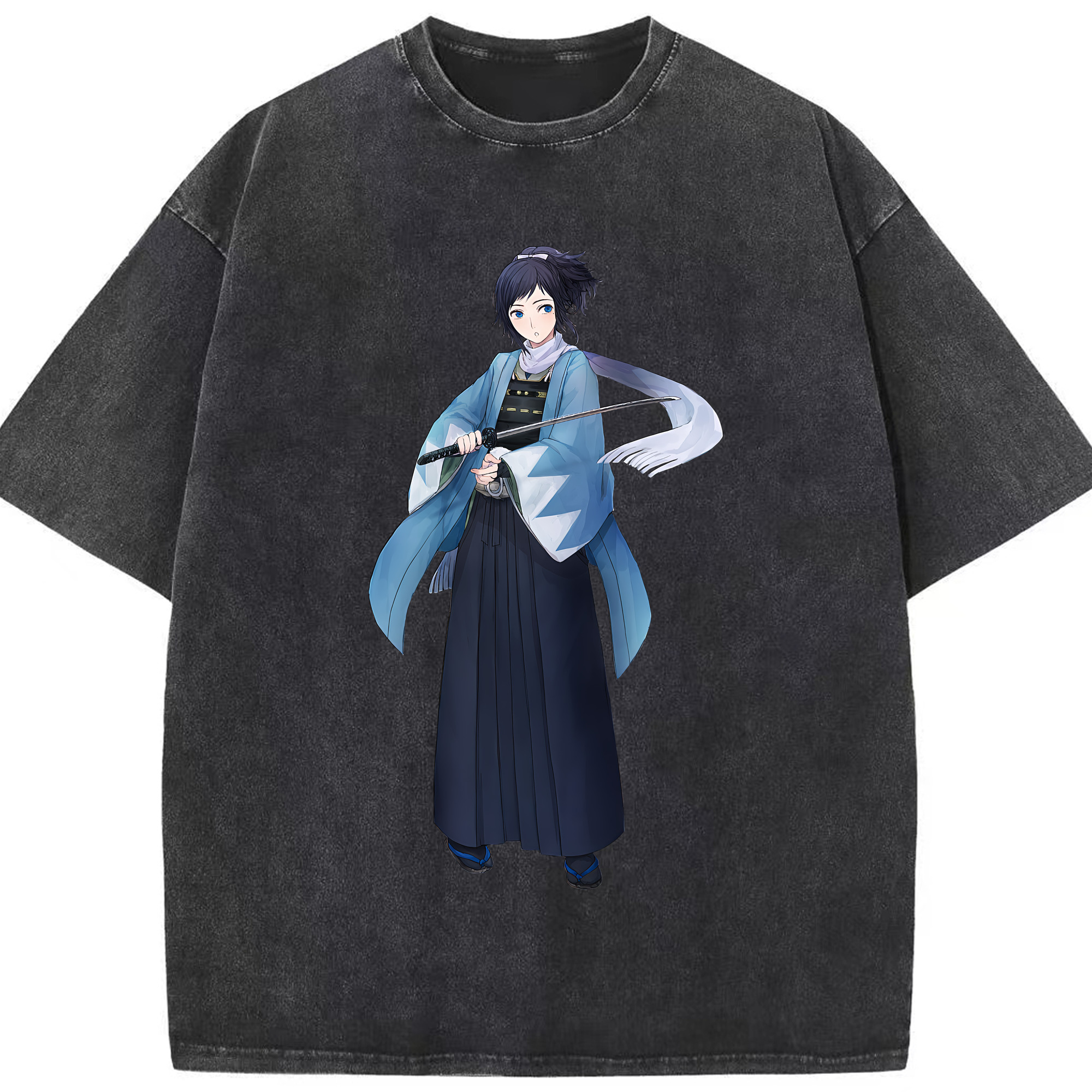 （画像用） 刀剣乱舞 Touken Ranbu 綿100% ヴィンテージ風 半袖Tシャツ（フロントプリント）