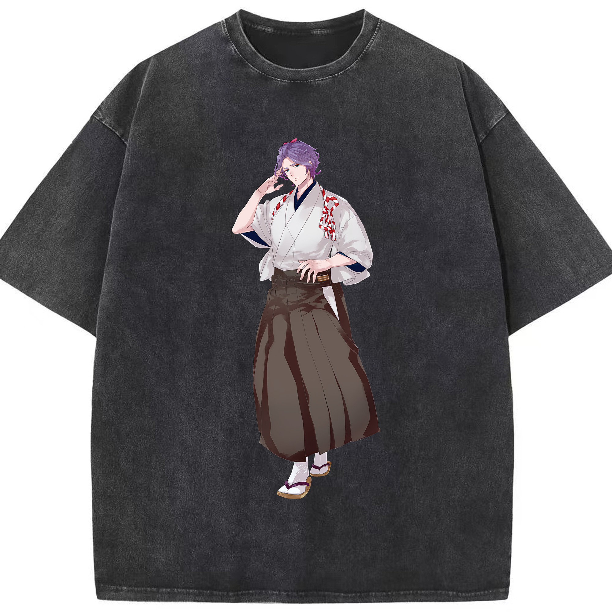（画像用） 刀剣乱舞 Touken Ranbu 綿100% ヴィンテージ風 半袖Tシャツ（フロントプリント）