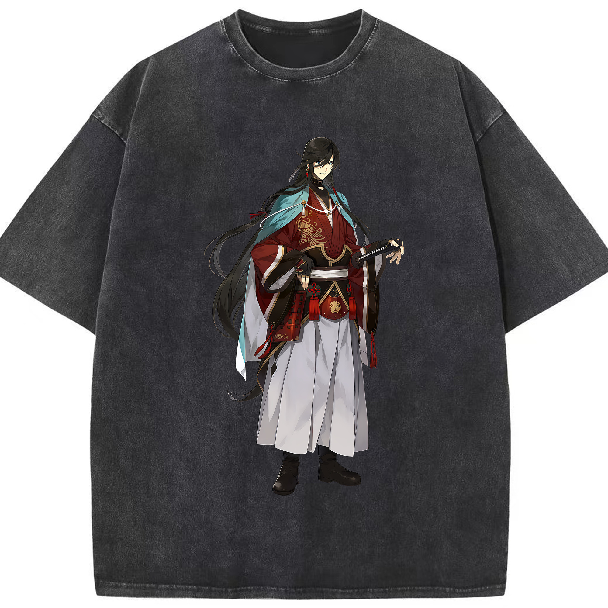 （画像用） 刀剣乱舞 Touken Ranbu 綿100% ヴィンテージ風 半袖Tシャツ（フロントプリント）